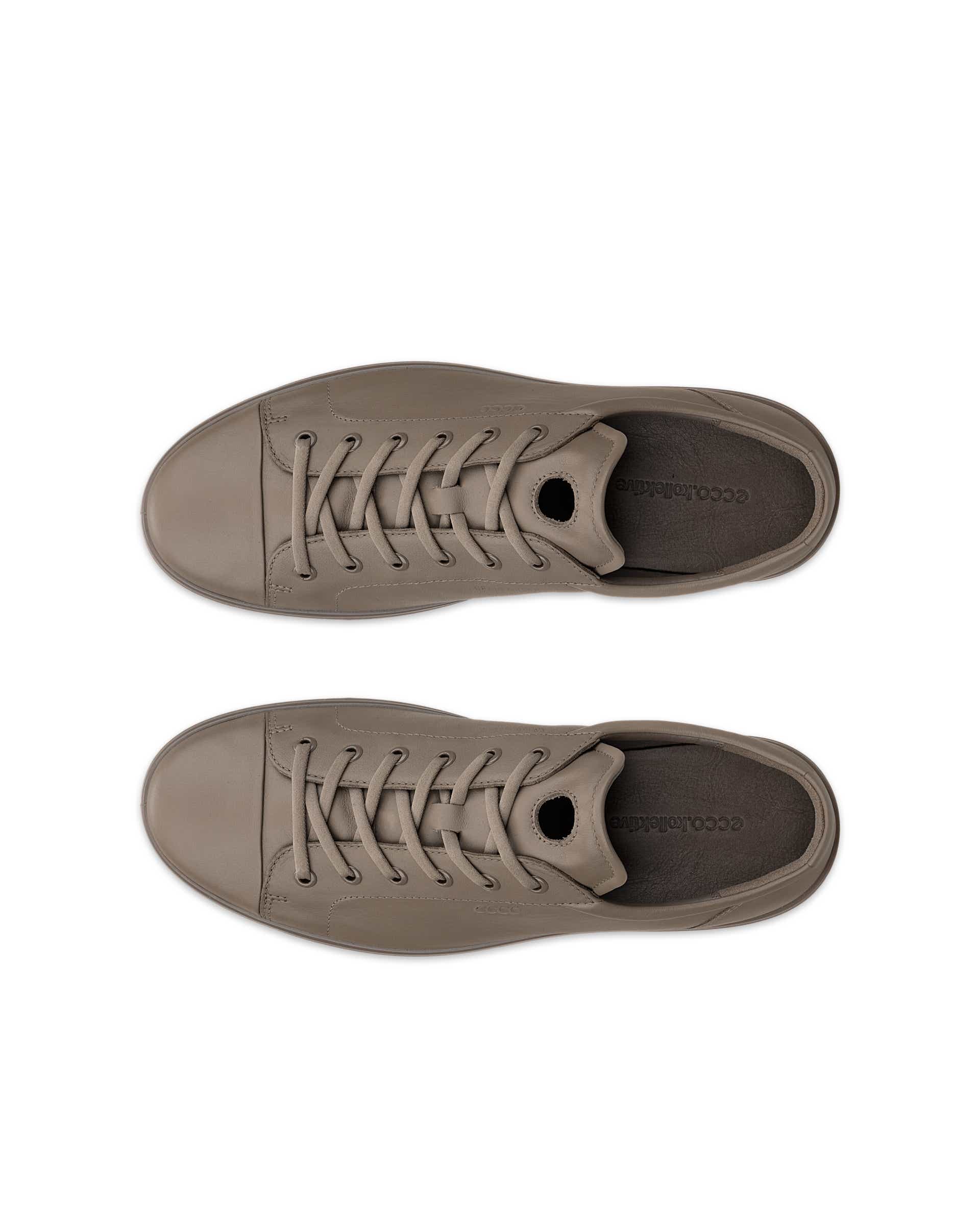 ECCO® SOFT CLASSIC sneakers i læder til herrer - Grå - Top left pair