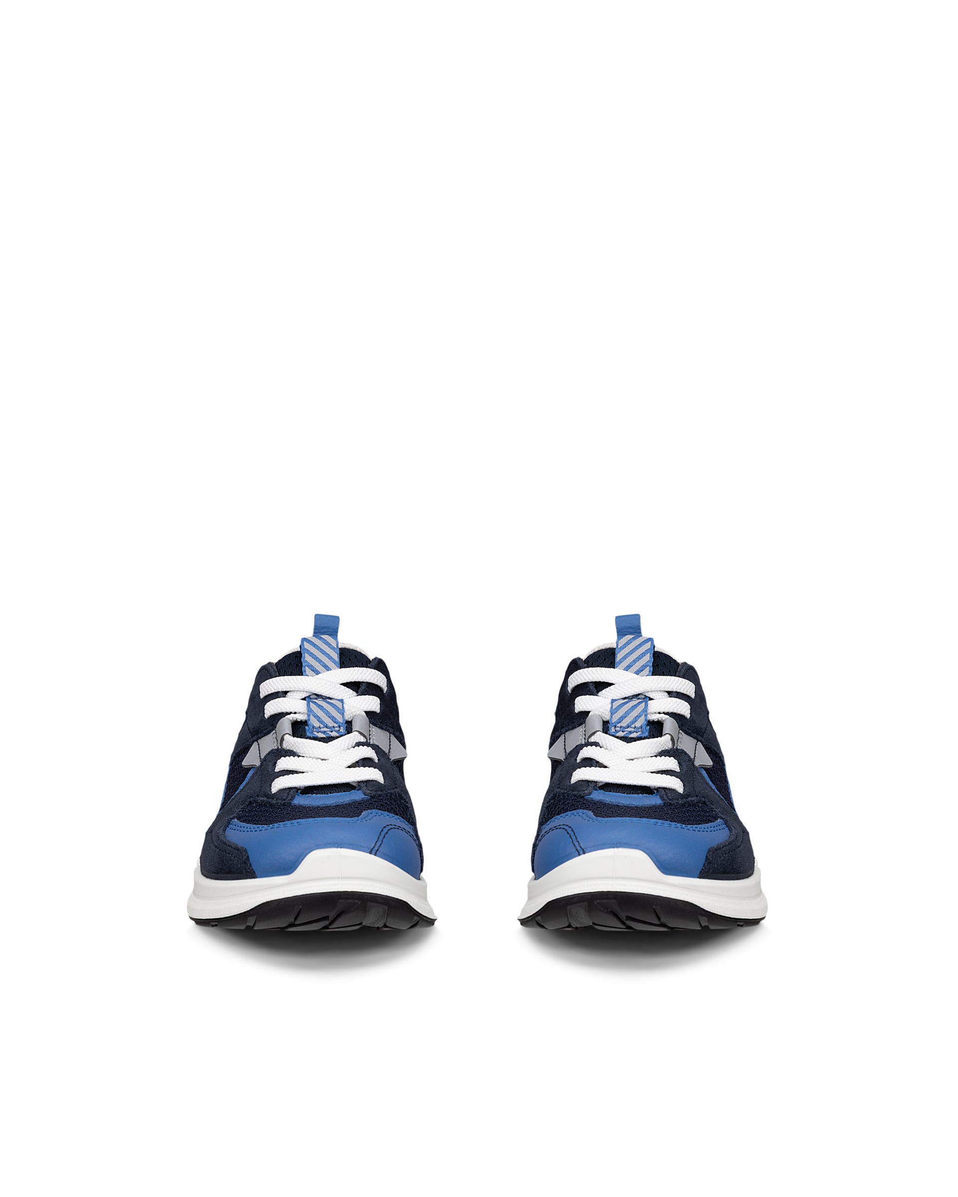 ECCO® BIOM 2.2 Kinder Sneaker aus Leder & Textil - Blau - Front pair
