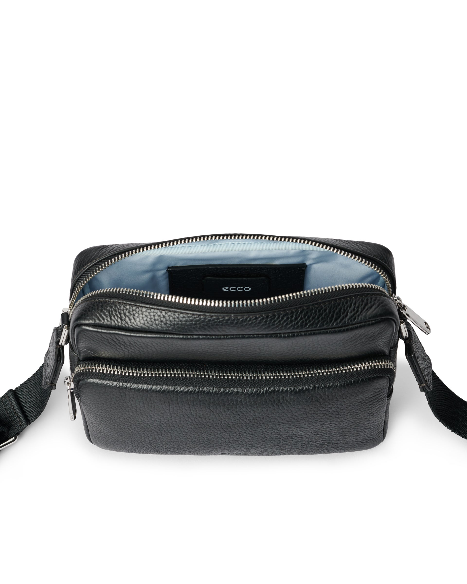 ECCO Camera Bag Pebbled レザーカメラバッグ - ブラック - Inside
