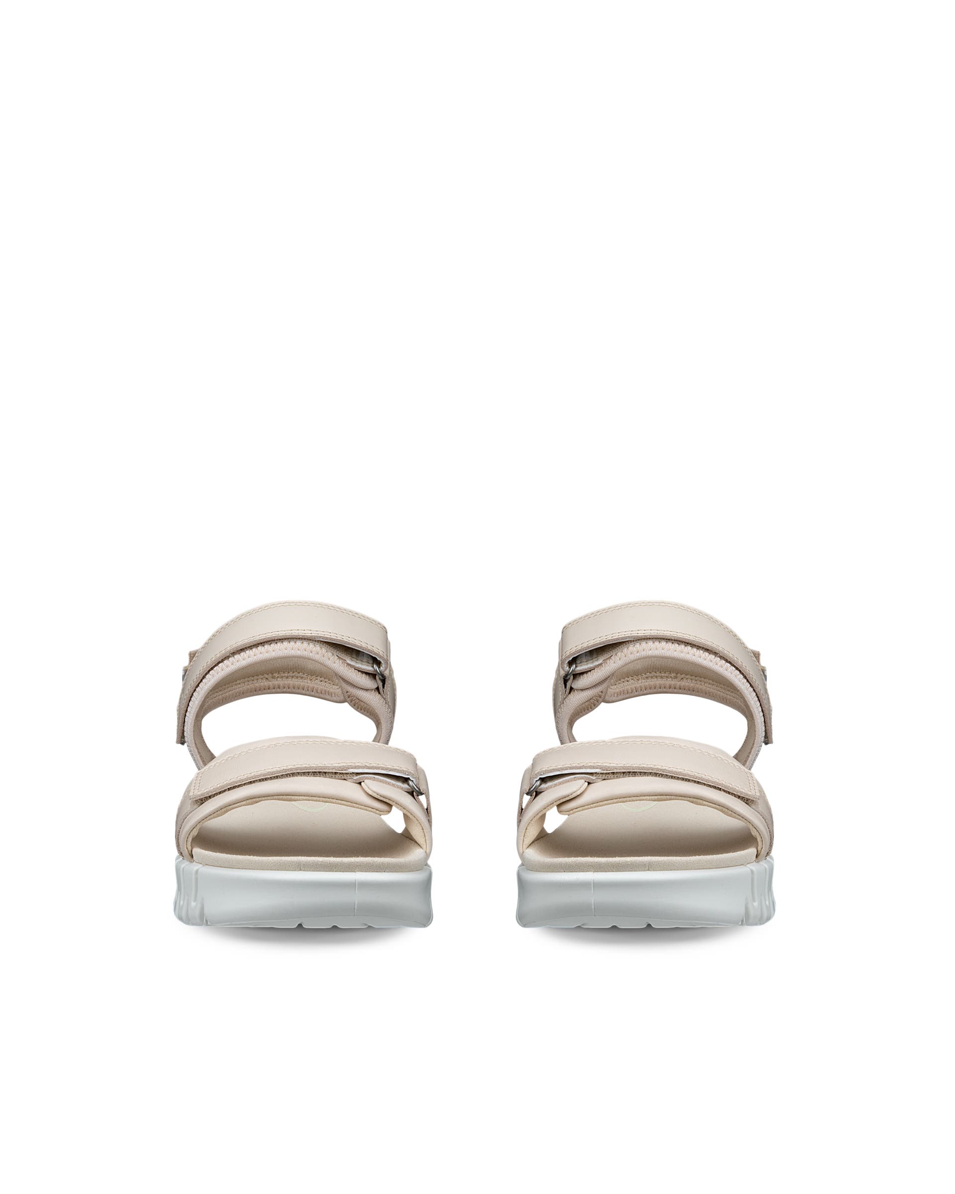 ECCO® Gruuv Sol Högklackad skinnsandal dam - Beige - Front pair