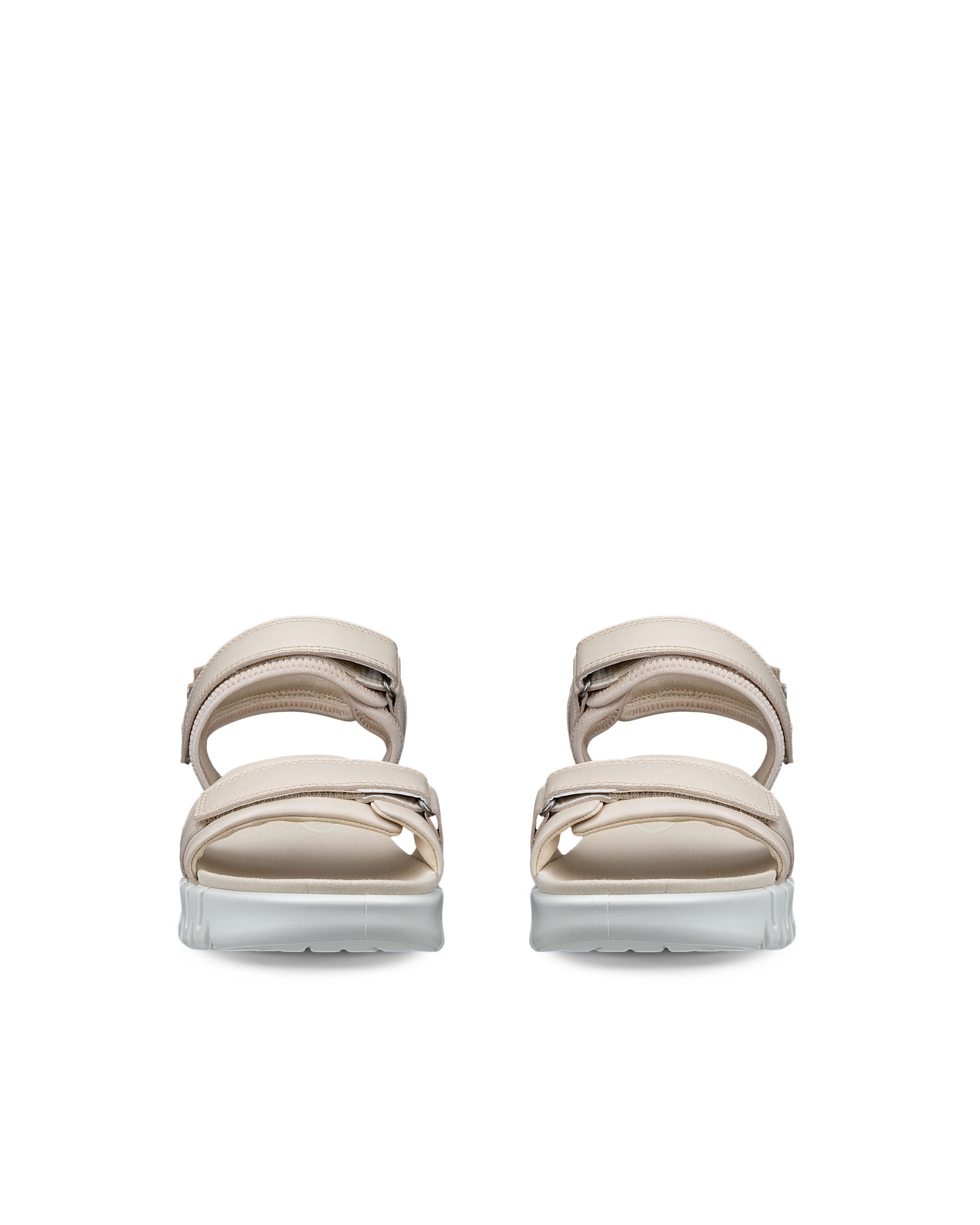 ECCO® Gruuv Sol Högklackad skinnsandal dam - Beige - Front pair