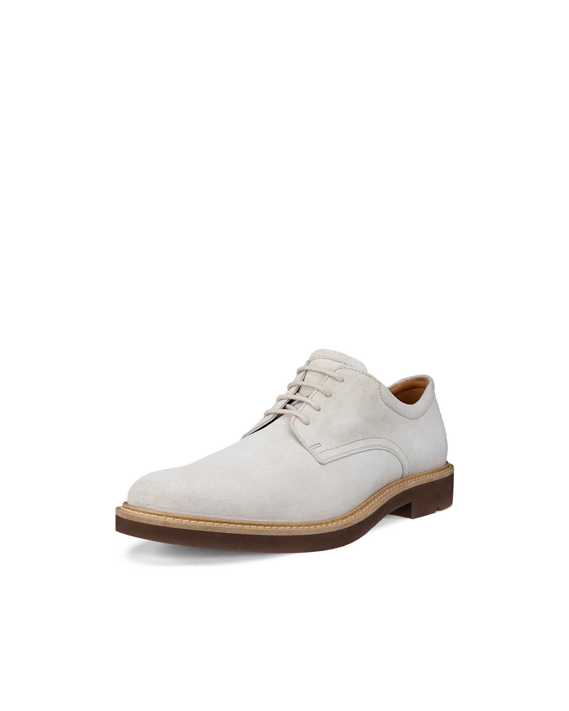 Men's ECCO® Metropole London Suede Derby Shoe - Beige - Main