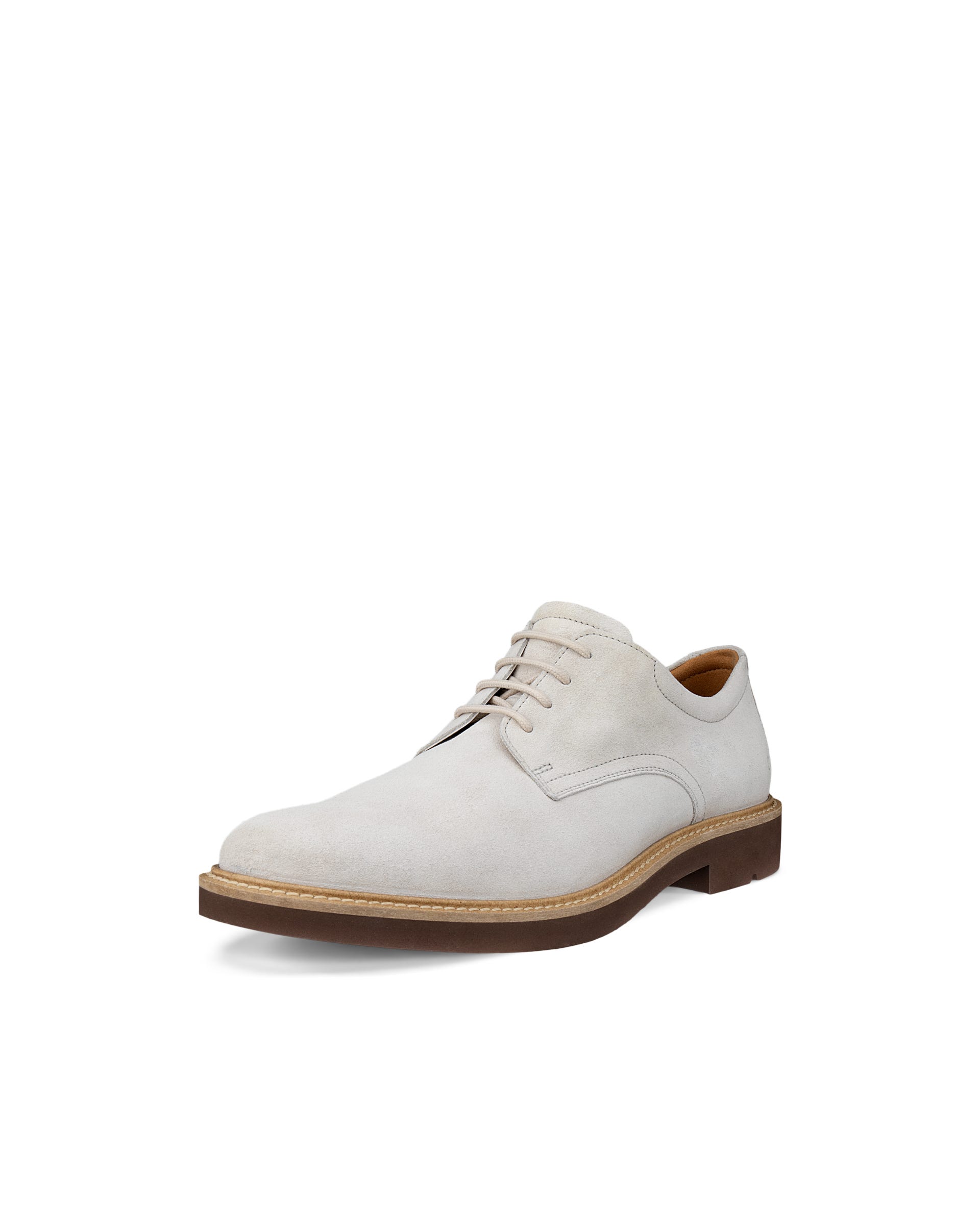 Men's ECCO® Metropole London Suede Derby Shoe - Beige - Main