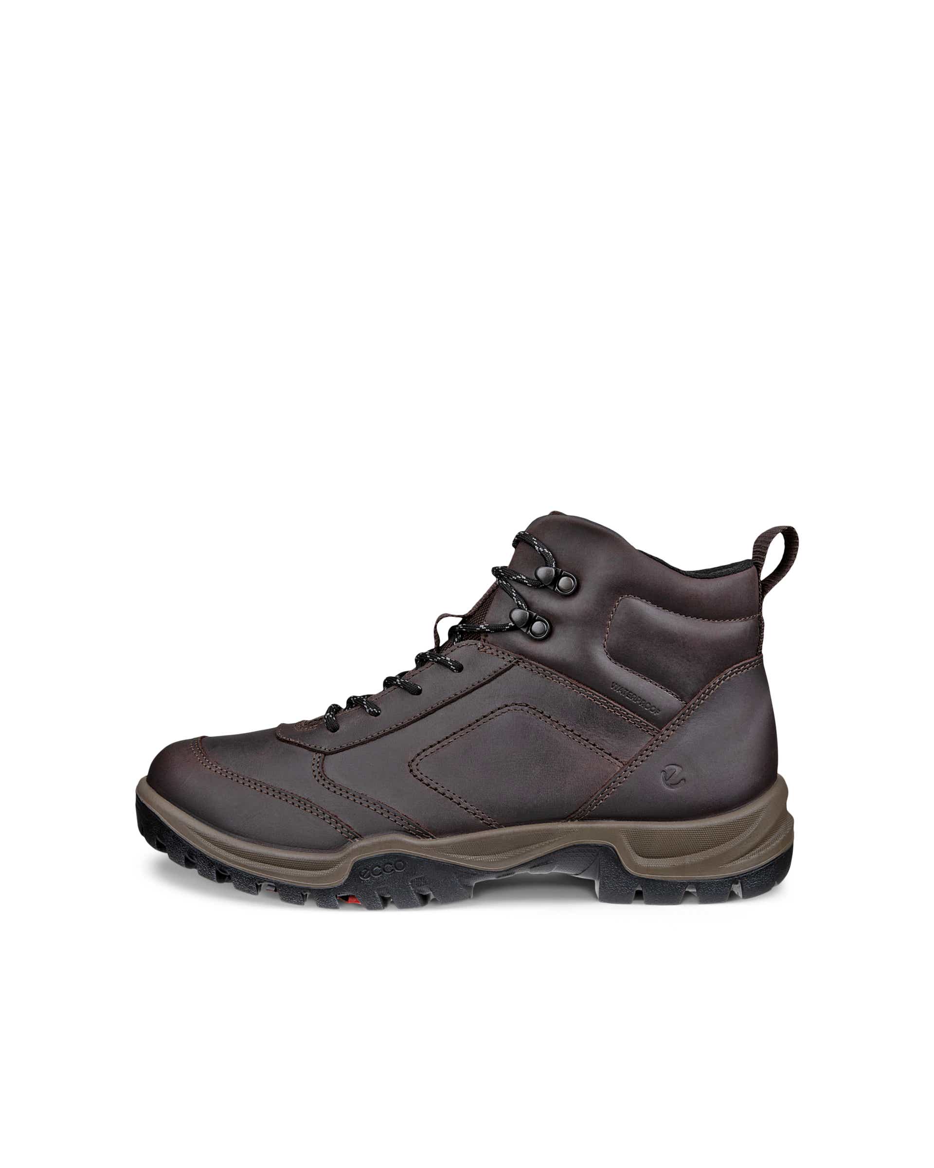 Men's ECCO® XPEDITION III Nubuck Waterproof Mid-Cut Outdoor Boot - Brown - Outside