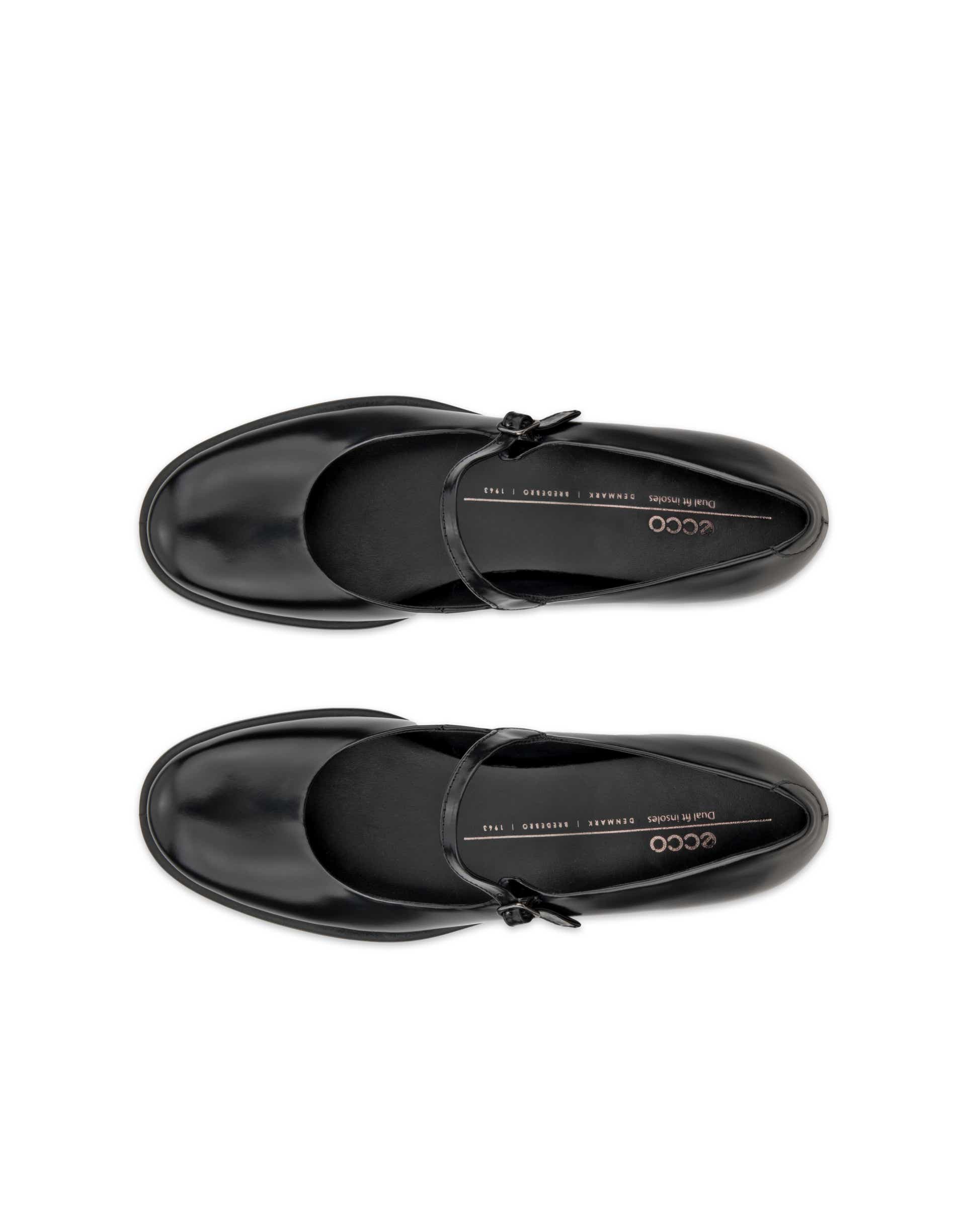 Dámské kožené lodičky na blokovém podpatku ECCO® Sculpted LX 35 - Černá - Top left pair