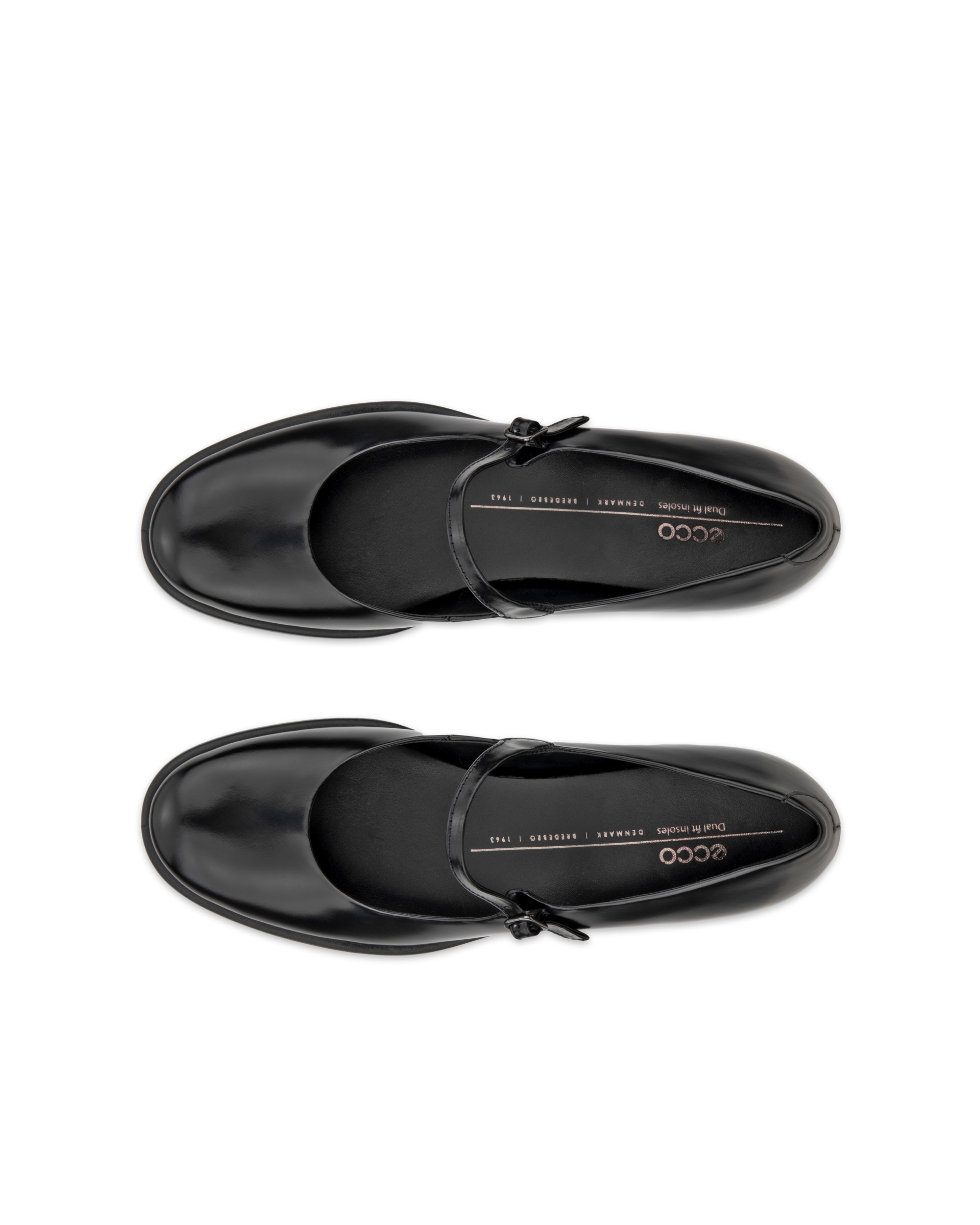 Dámské kožené lodičky na blokovém podpatku ECCO® Sculpted LX 35 - Černá - Top left pair
