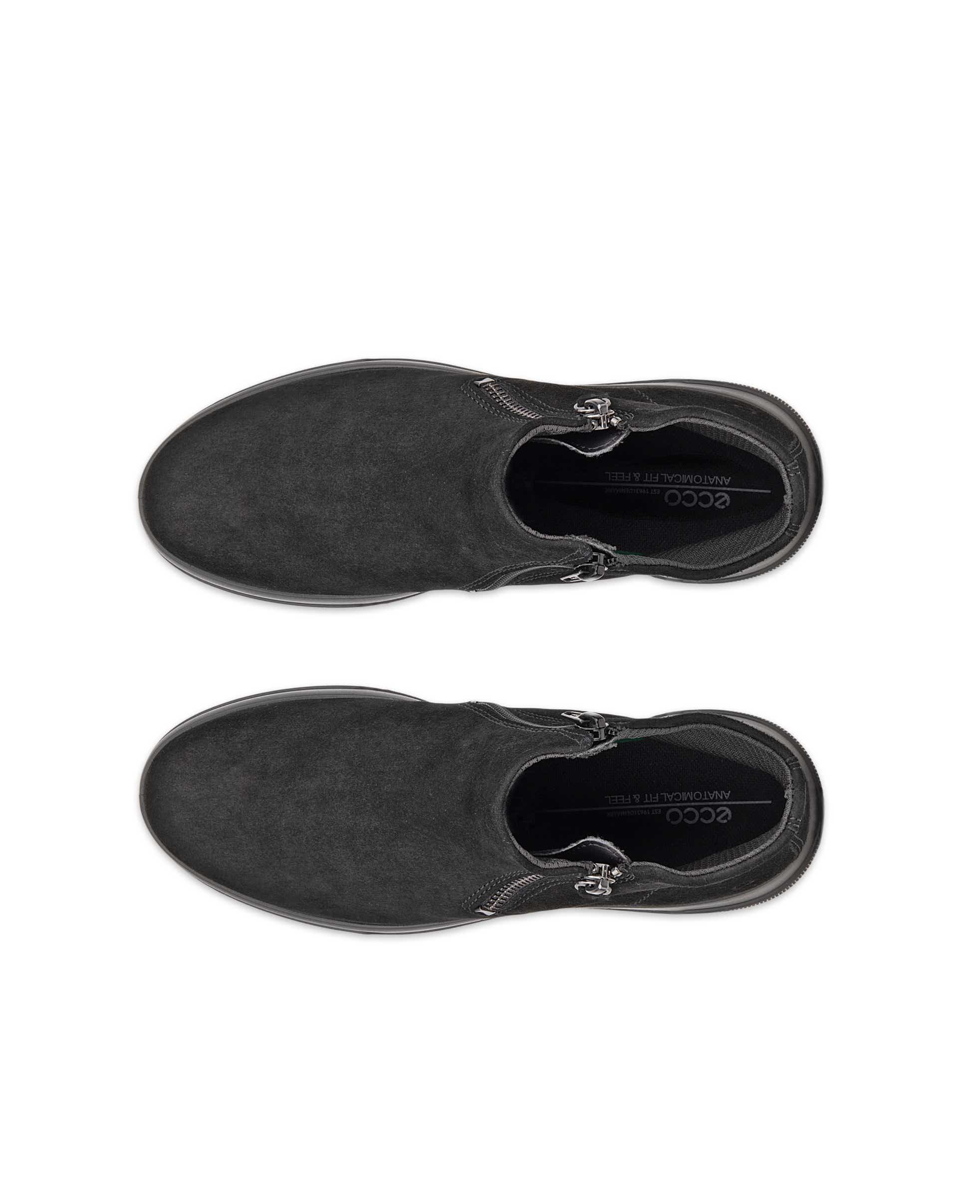ECCO® MOVE ženske čizme od brušene kože - Crna - Top left pair