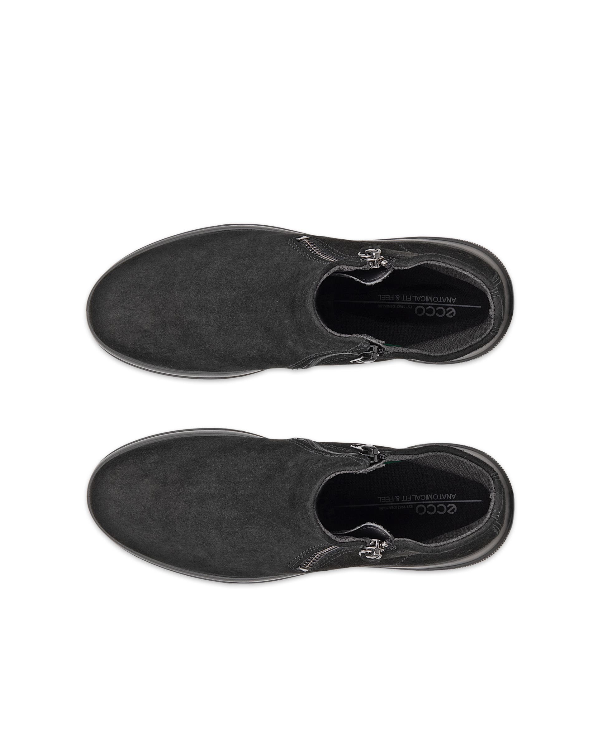 Damskie zamszowe buty ECCO® MOVE - Czarny - Top left pair