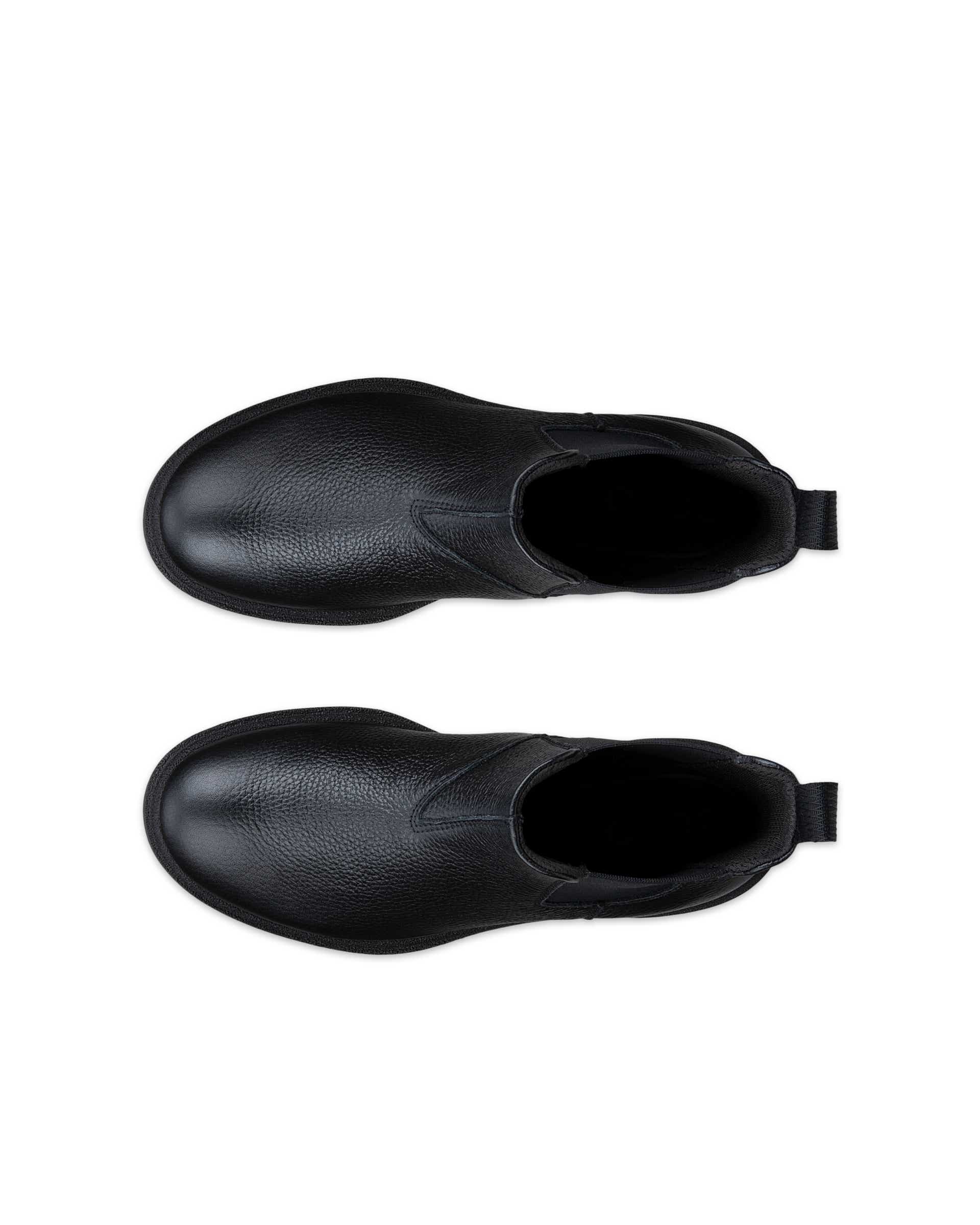 Botas Chelsea couro mulher ECCO® GRAINER - Preto - Top left pair