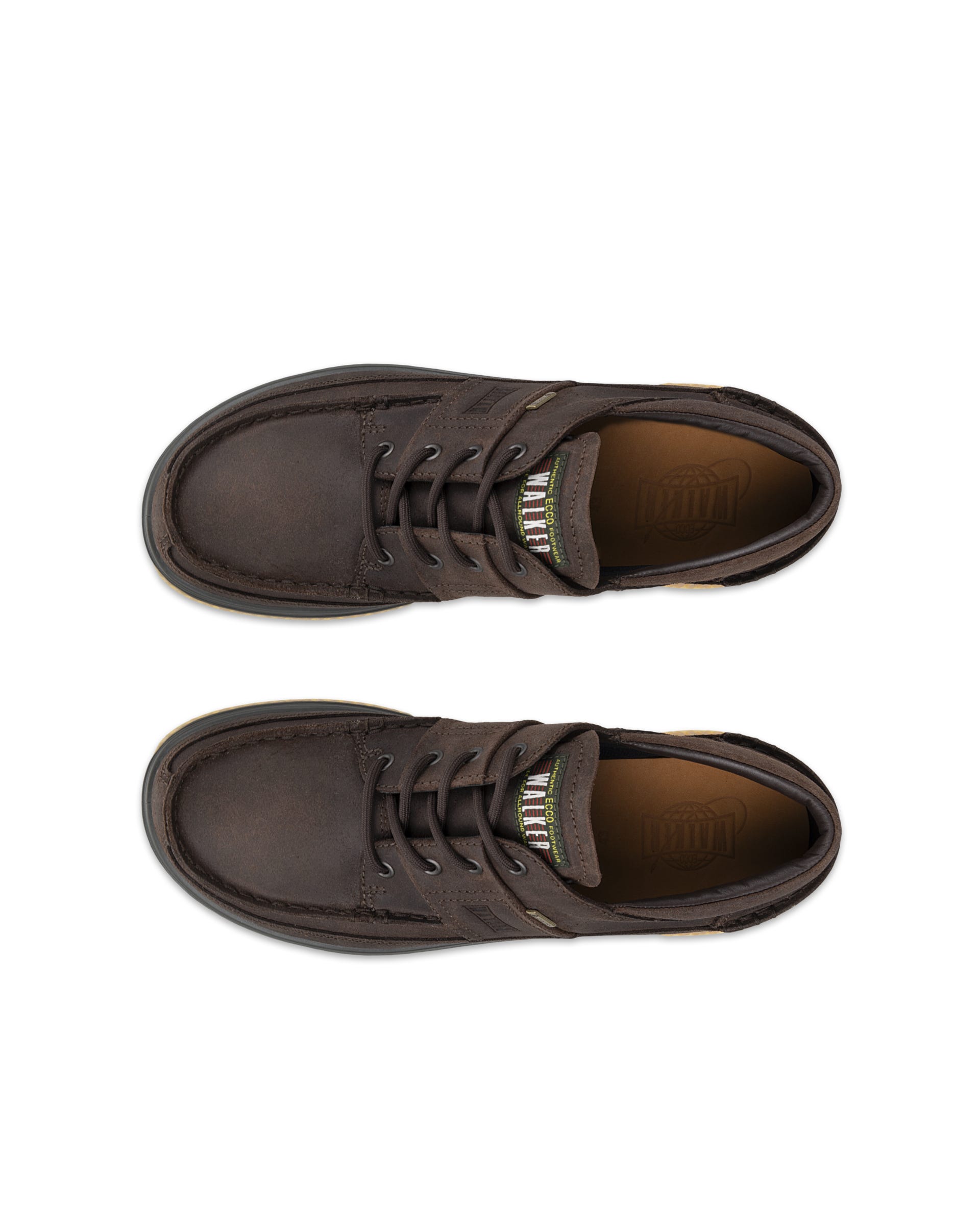 ECCO® WALKER 3.0 sko i ruskind med mokkasintå til herrer - Brun - Outside