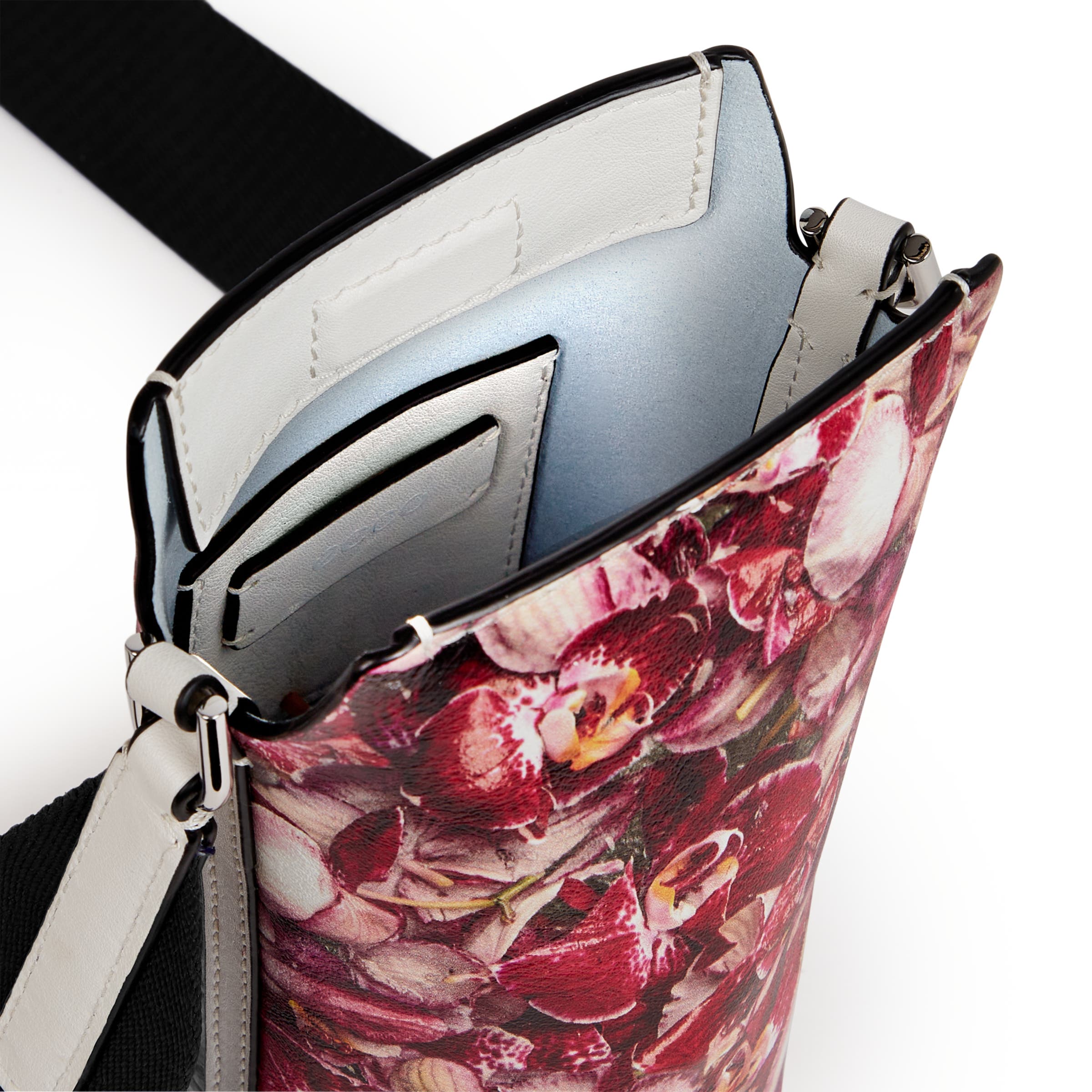 ECCO Pot Multi Flower レザークロスボディバッグ - レッド - Inside