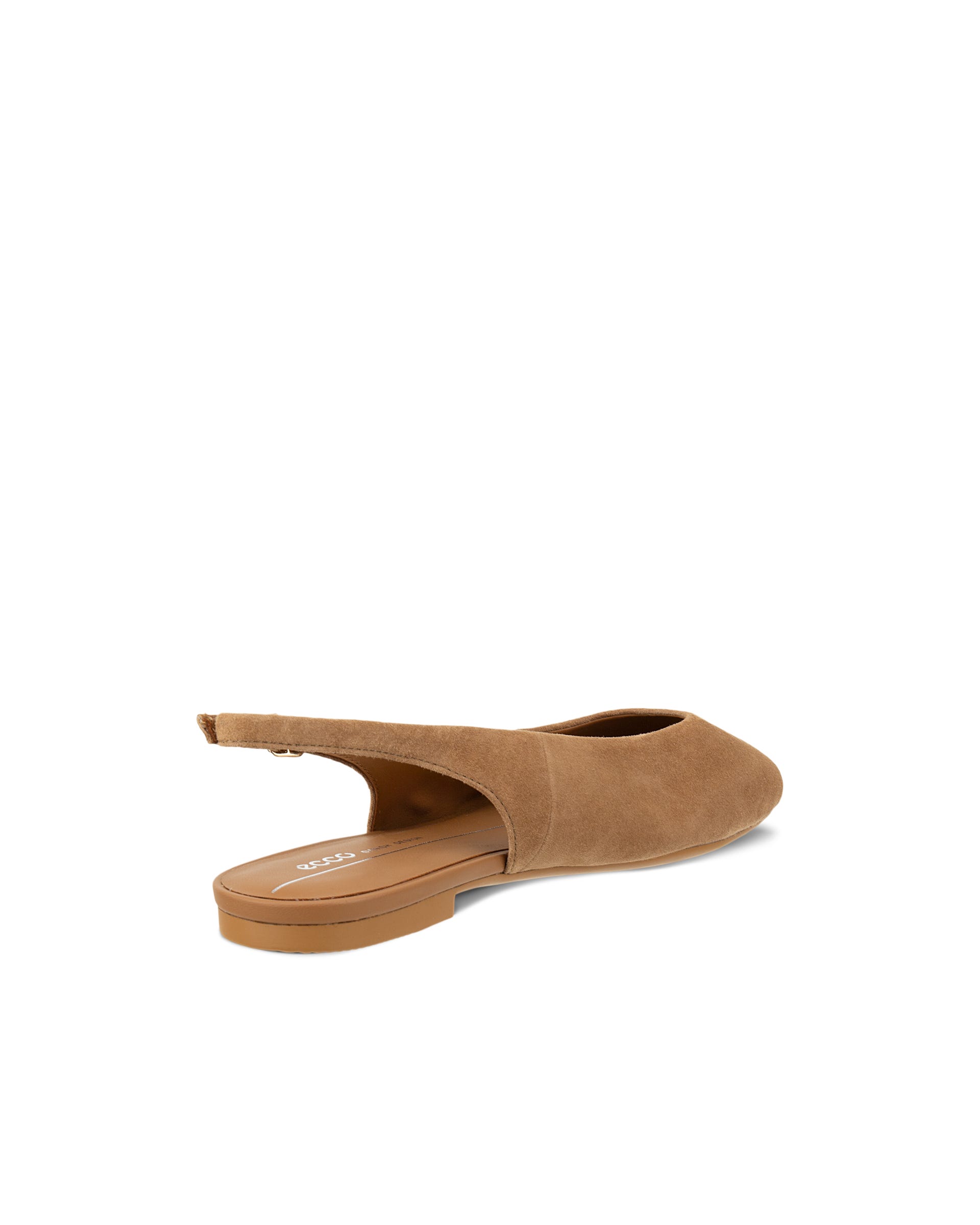 ECCO MARGOT SLING BACK FLAT - Brown - Outside