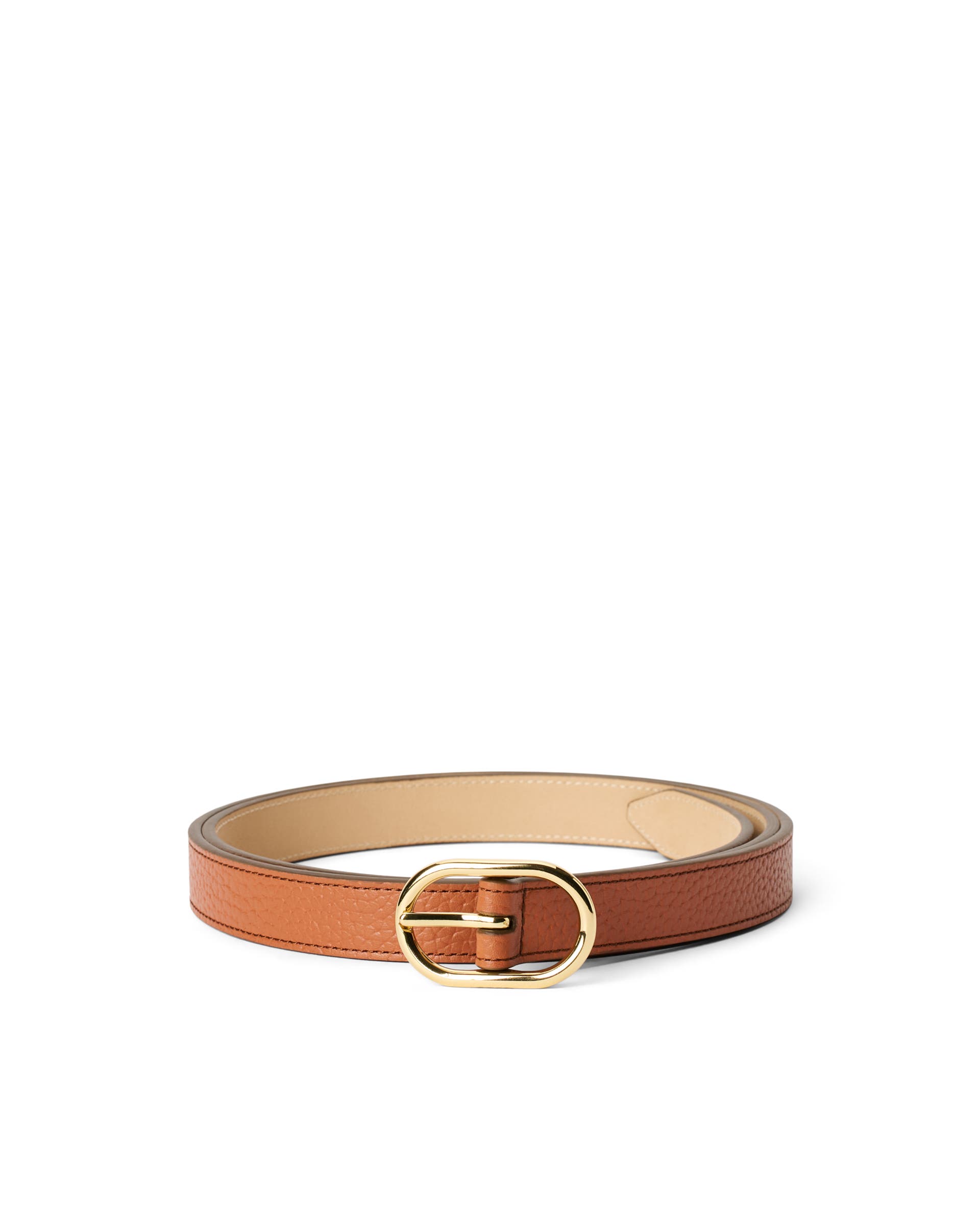 Women's ECCO® Leather Belt - Brown - Main