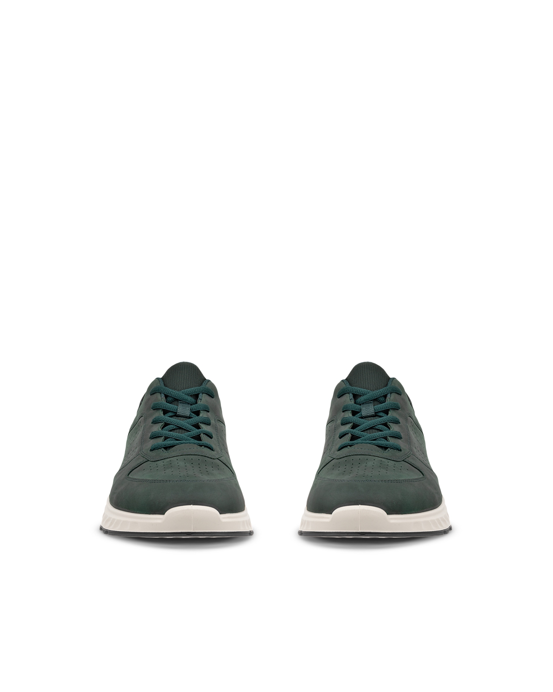 ECCO® EXOSTRIDE Herren Outdoor-Schuh aus Nubukleder - Grün - Front pair