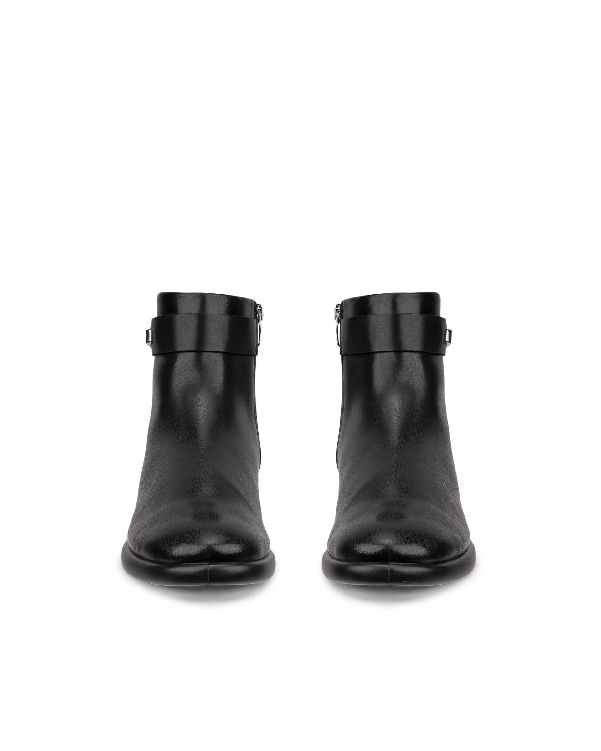 ECCO® Sculpted LX bottines en cuir pour femme - Noir - Front pair