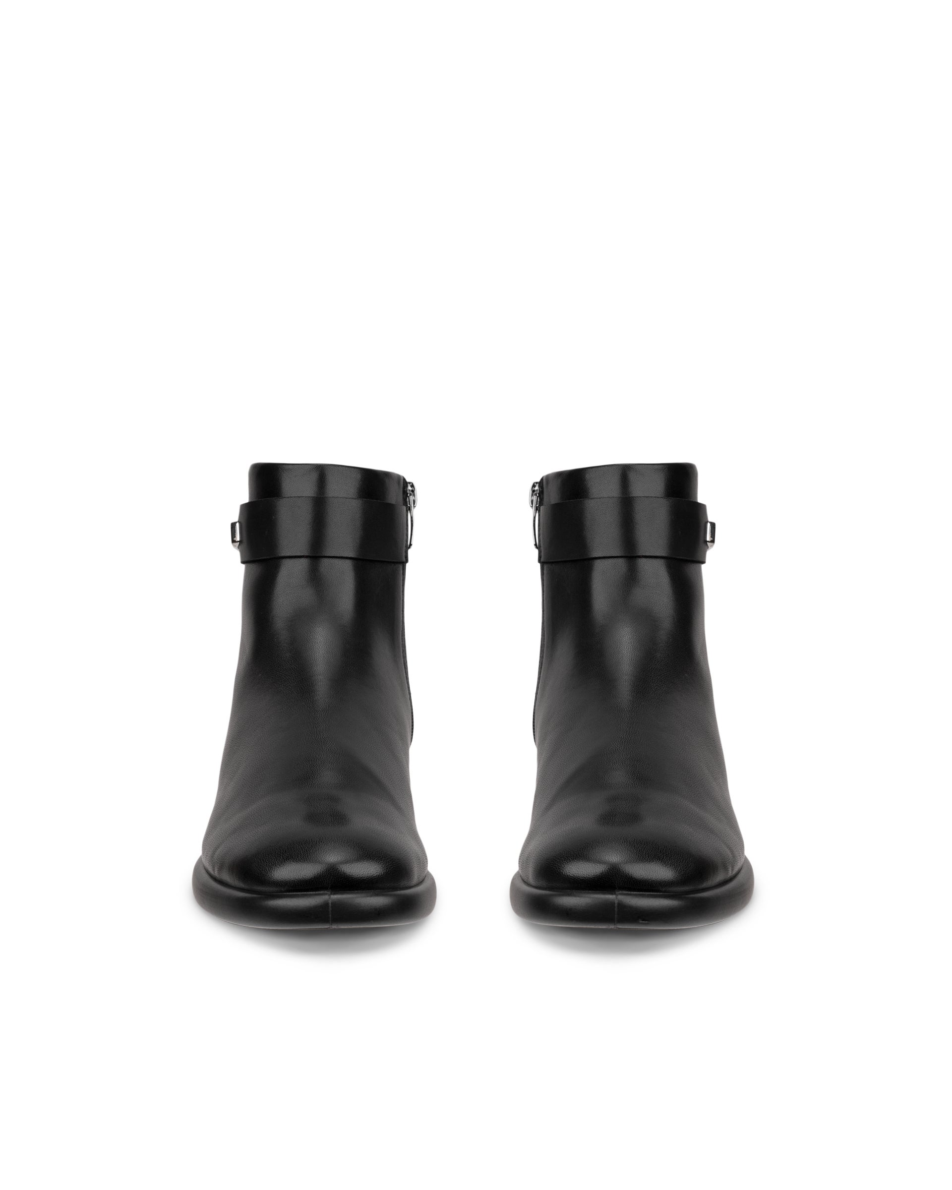 Ženski usnjeni gležnjarji ECCO® Sculpted LX - Črna - Front pair