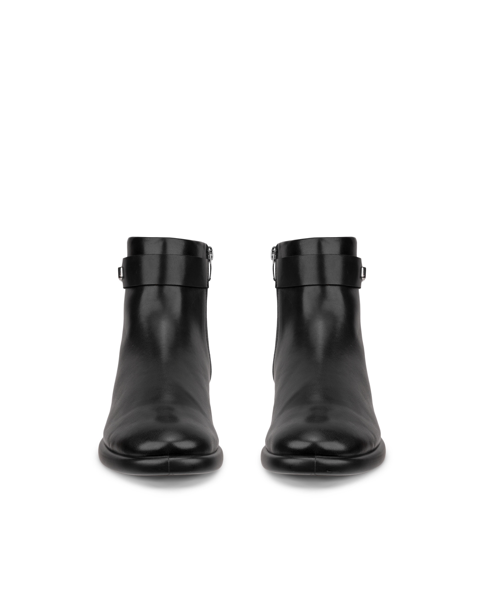 ECCO® Sculpted LX bottines en cuir pour femme - Noir - Front pair