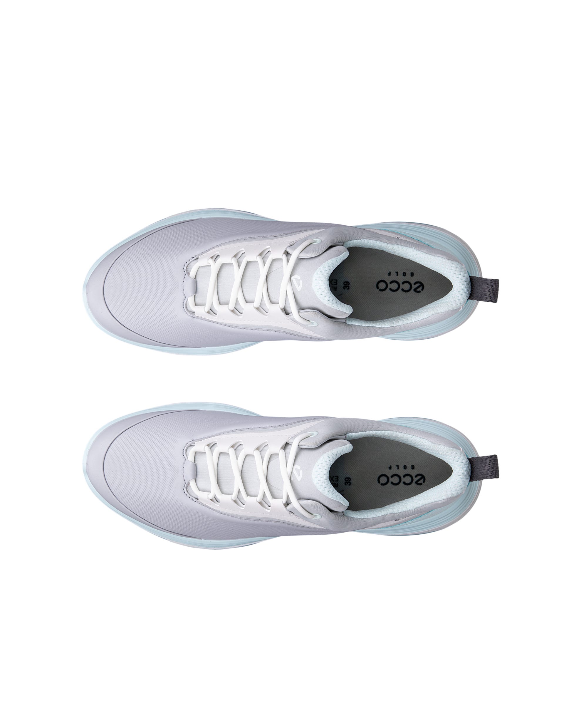 Women's ECCO® Golf LT1 Leather Waterproof Golf Shoe - Gray - Outside