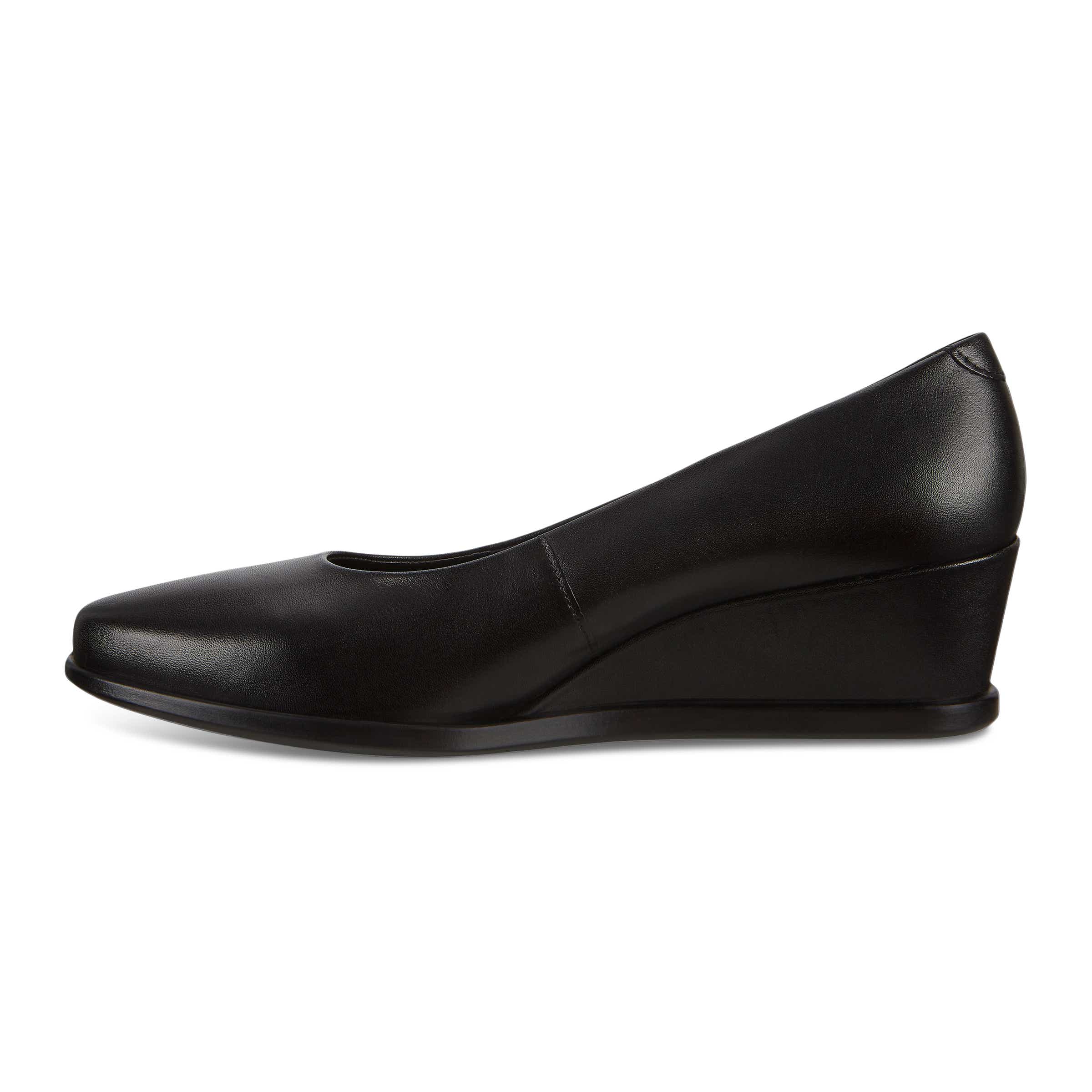 ECCO Shape 45 Wedge ウィメンズ レザーローファー | ブラック