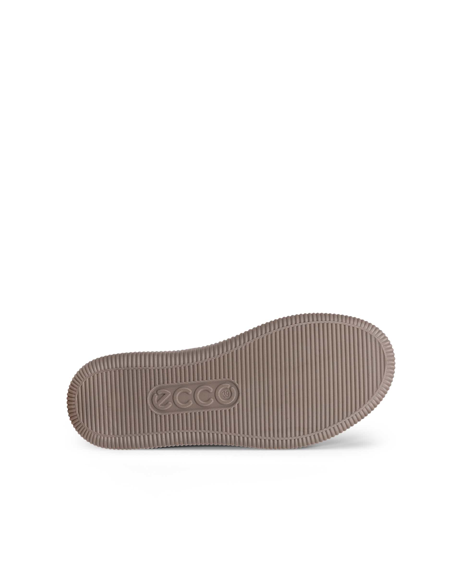 Damskie wodoodporne nubukowe buty ECCO® SOFT ZERO - Szary - Sole