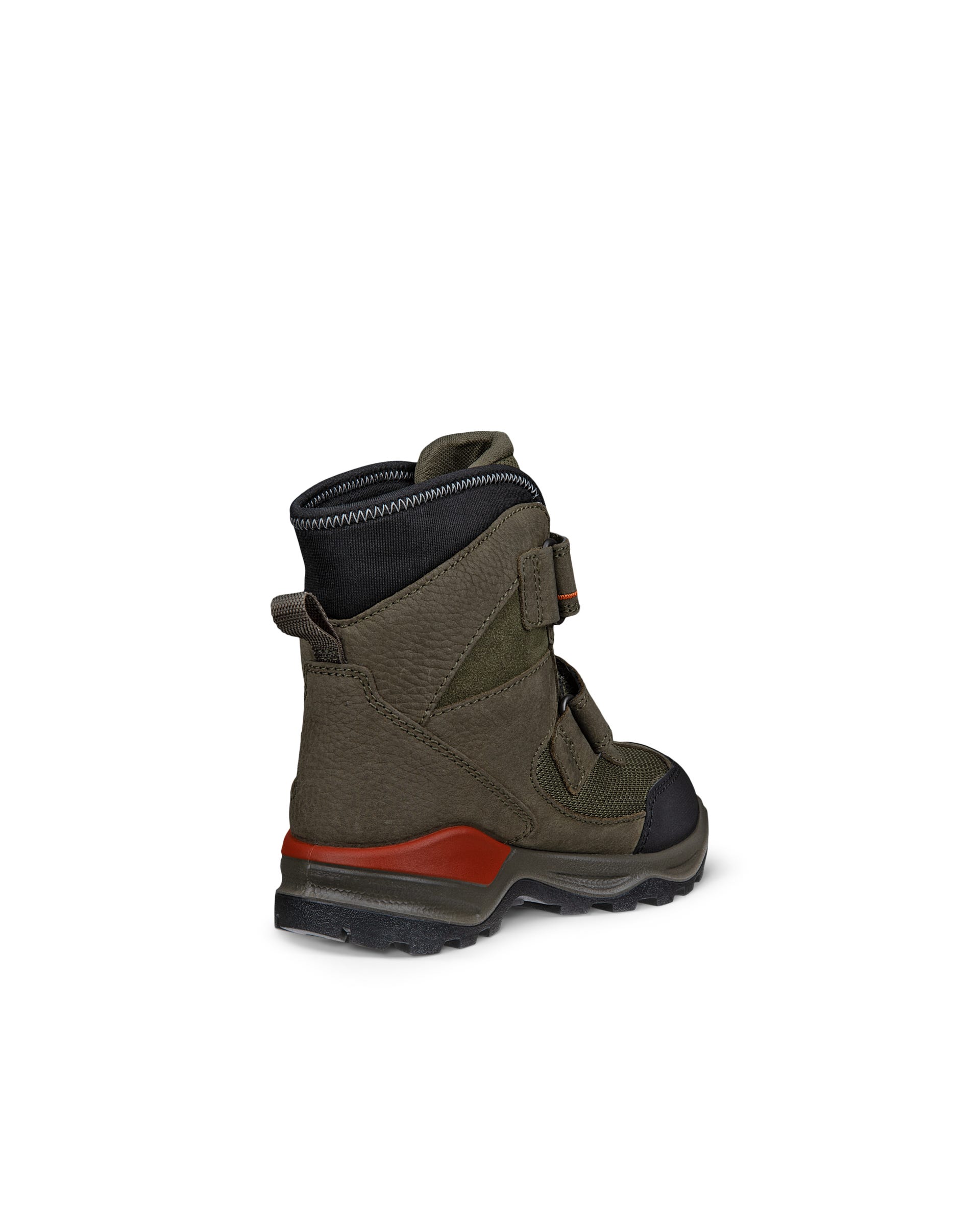 Dziecięce wodoodporne nubukowe buty zimowe ECCO® SNOW MOUNTAIN - Zielony - Back