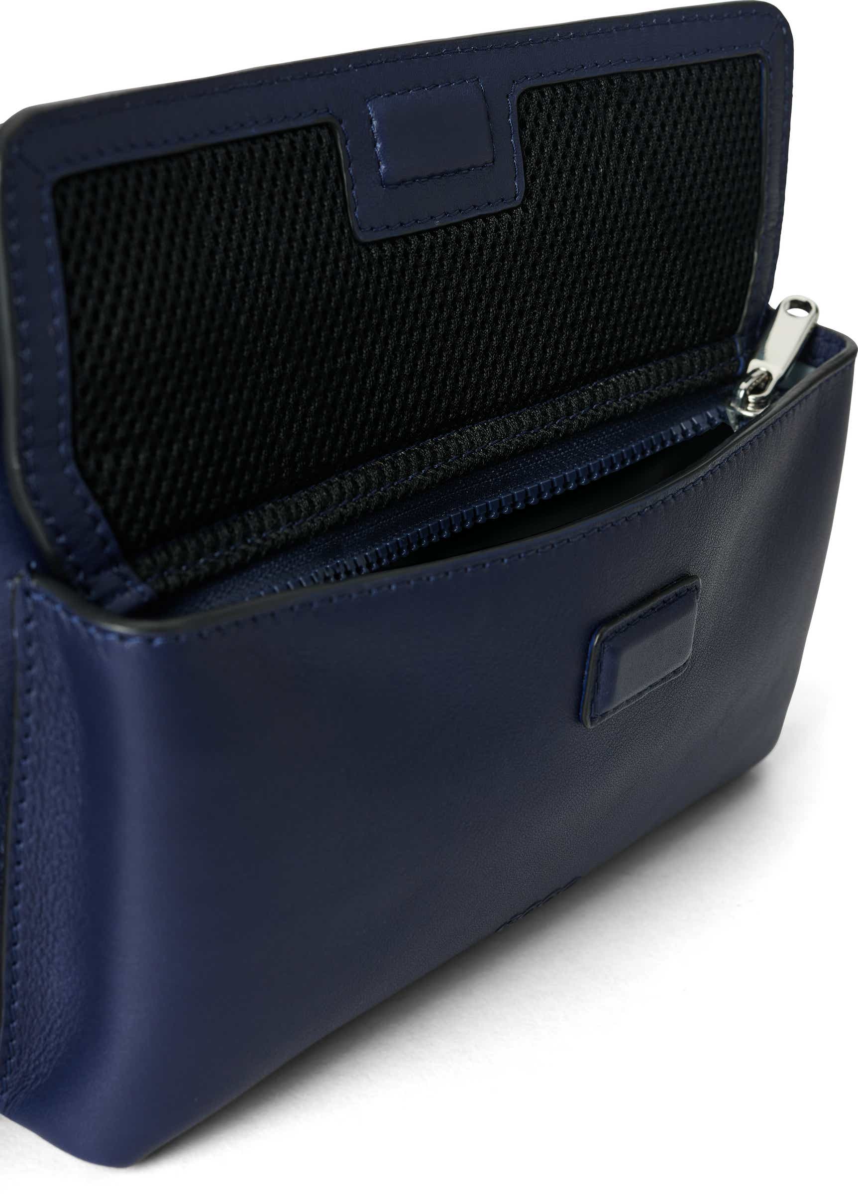 ECCO Camera Bag City Crossbody レザーショルダーバッグ - ブルー - Detail-1