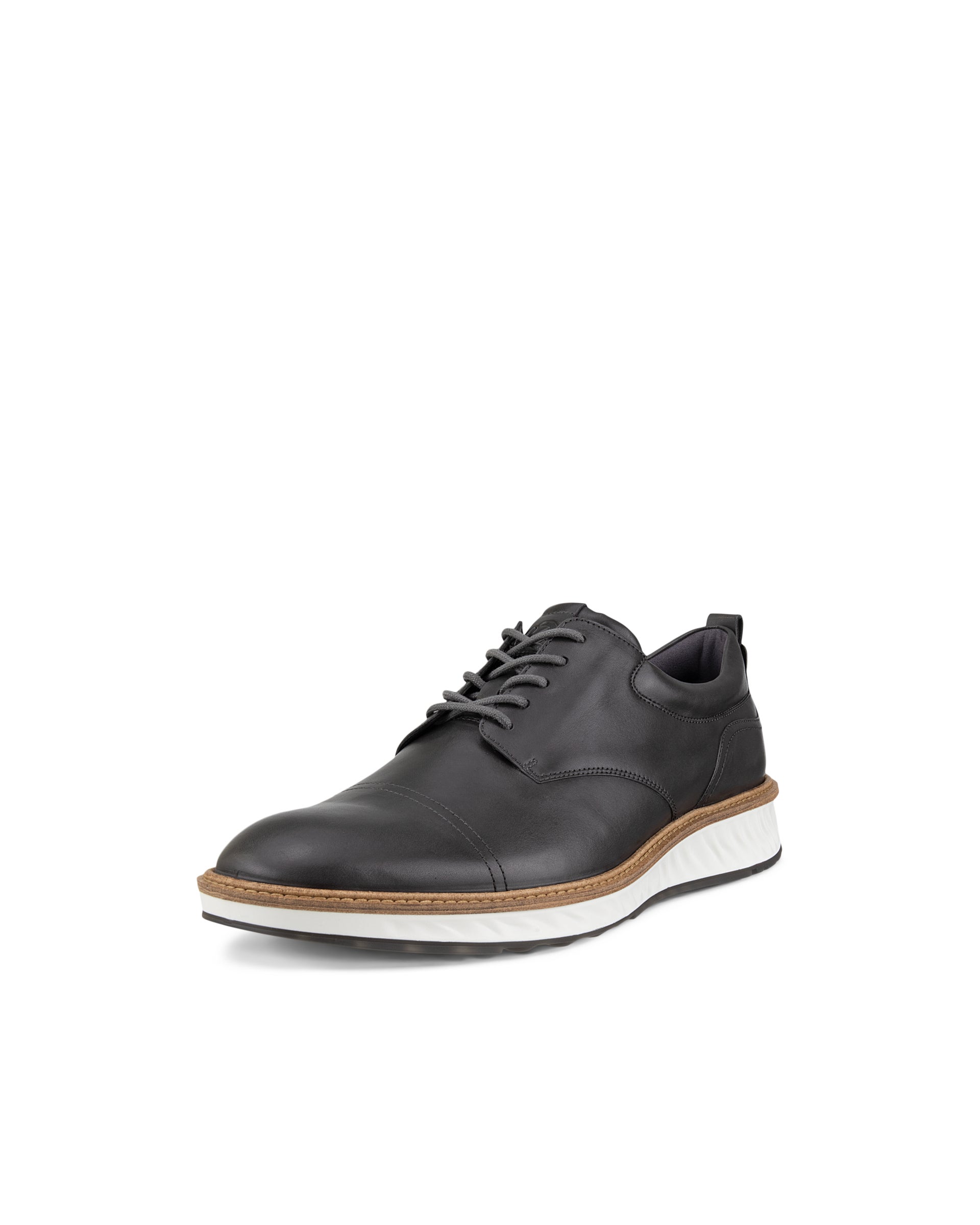 エコー ST.1 HYBRID スリッポン 40 ブラウン ペニーローファー Men's ECCO® St.1 Hybrid Leather Wingtip Derby Shoe | Brown