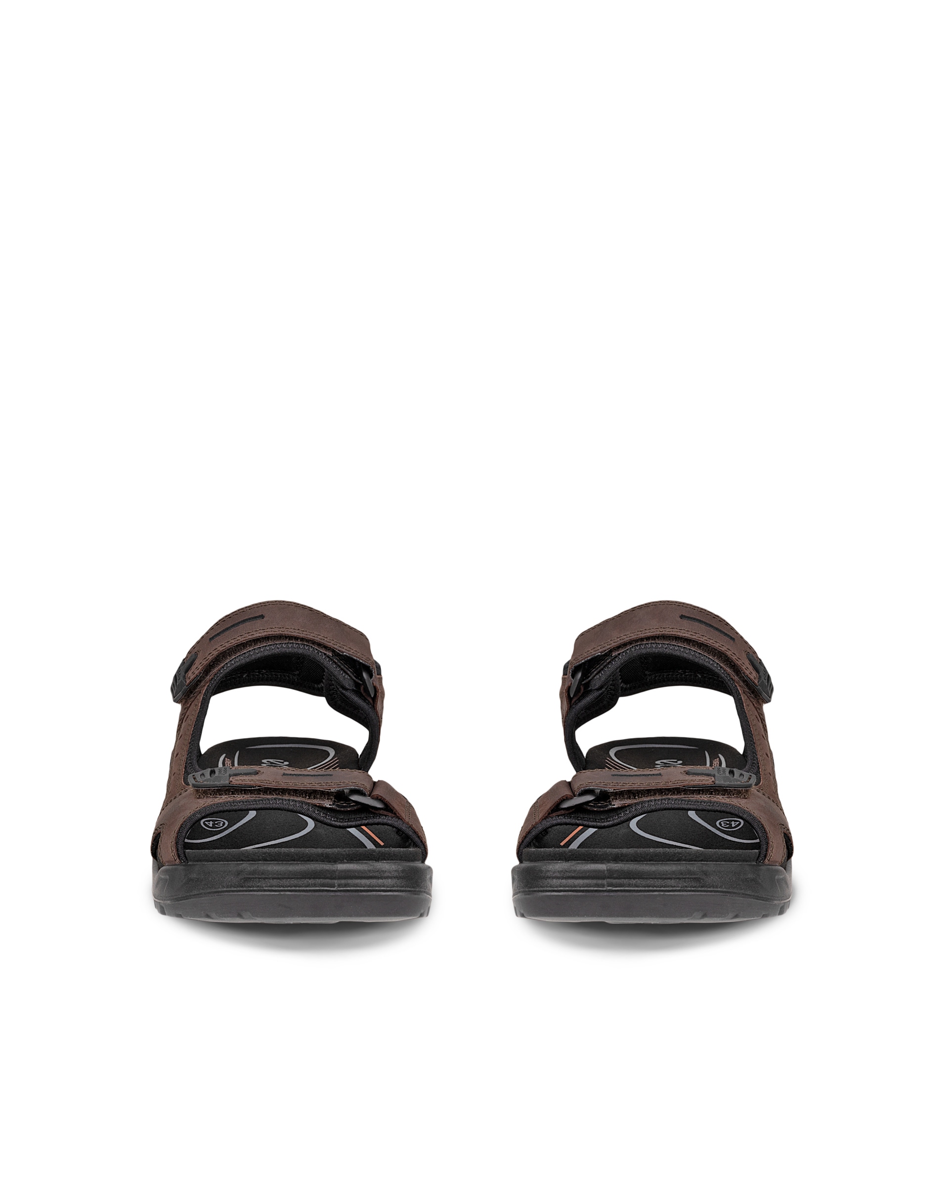 Pánské nubukové outdoorové sandály ECCO® Offroad - Hnědá - Front pair