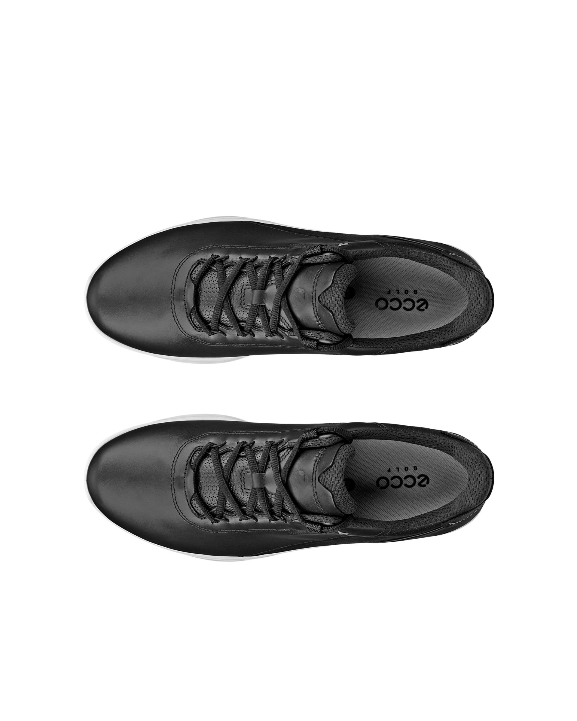 ECCO® Golf S-Casual chaussure de golf imperméable en cuir pour homme - Noir - Top left pair
