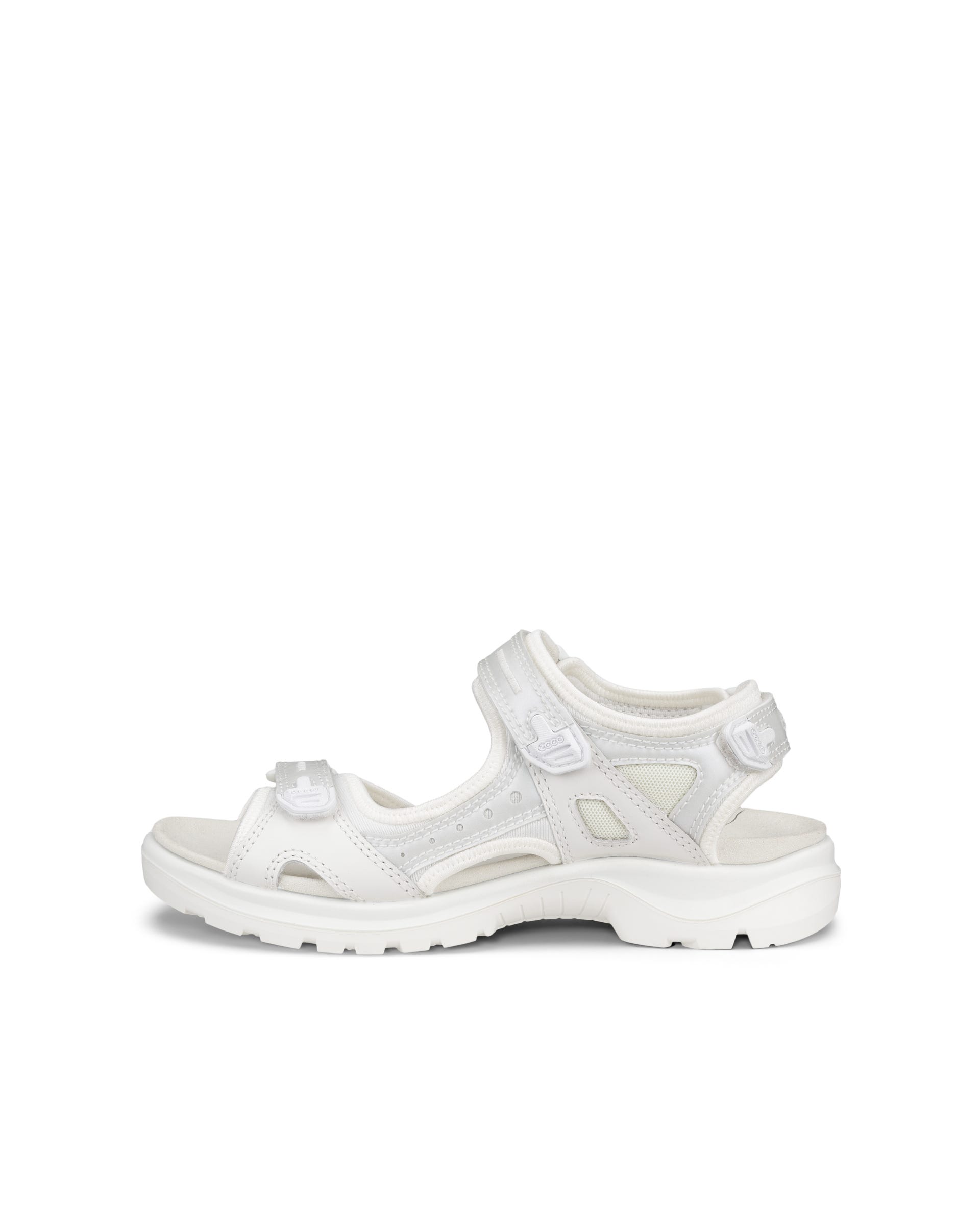 Women's ECCO® Offroad Leather Outdoor Sandal - White - Outside