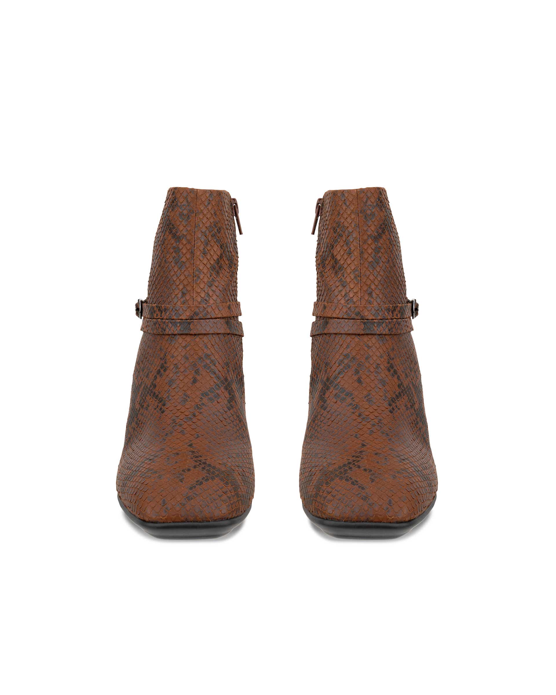 Women's ECCO® SCULPTED ALBA 65 Leather Boot - Brown - Front pair