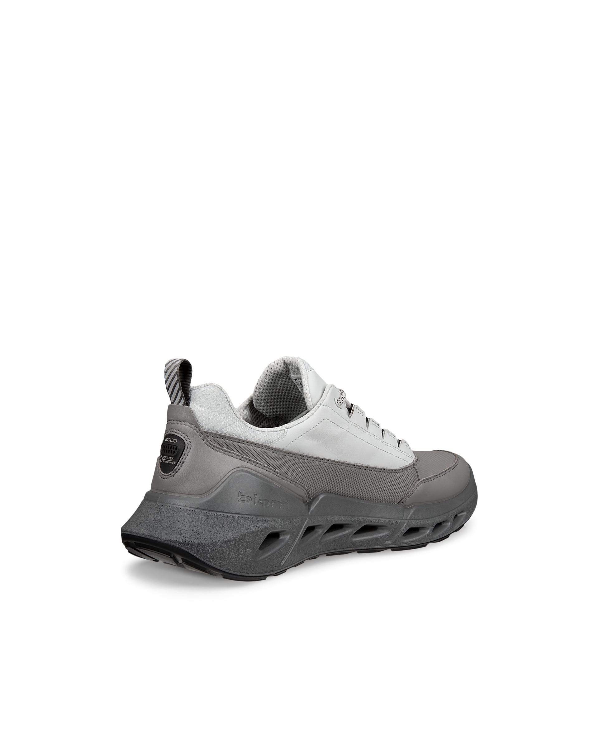ECCO® BIOM 720 baskets en cuir Gore-Tex pour homme - Gris - Back