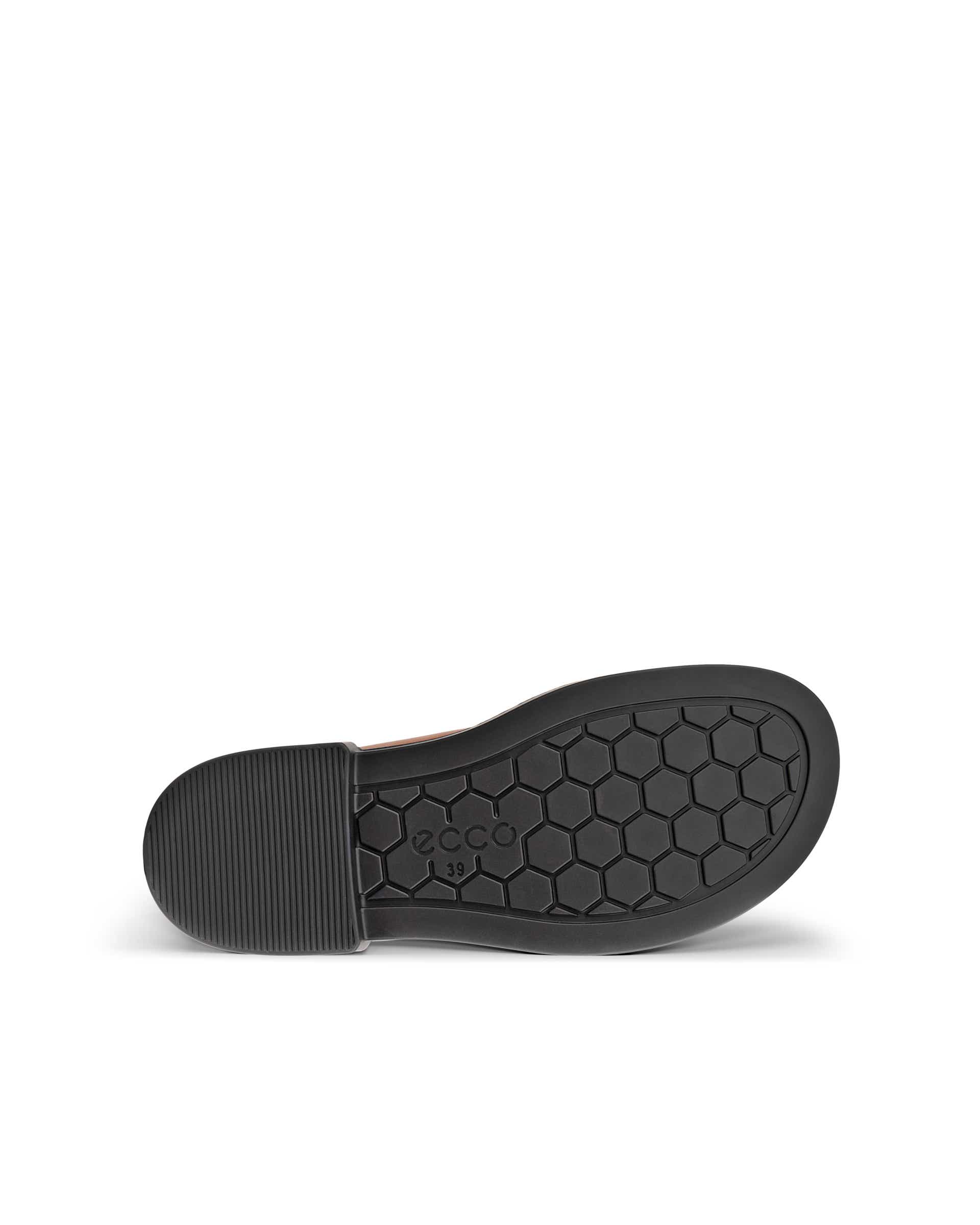 Women's ECCO® Metropole Seoul Leather Ring Sandal - Brown - Sole