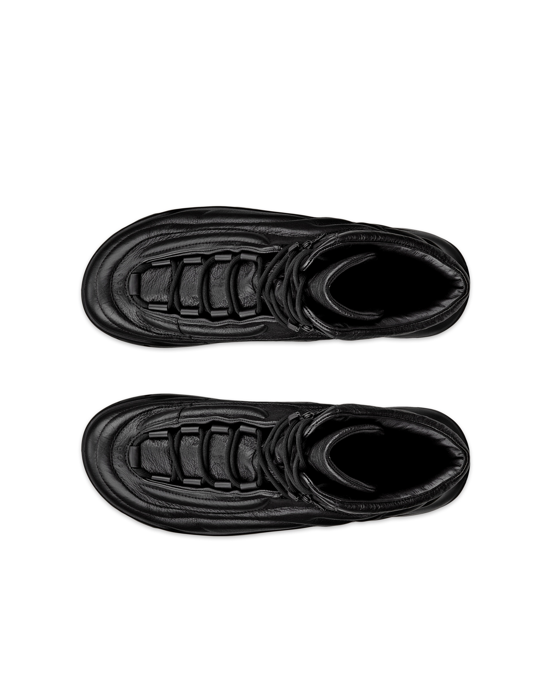 ECCO® Offroad Heren leren outdoor enkellaars - Zwart - Top left pair