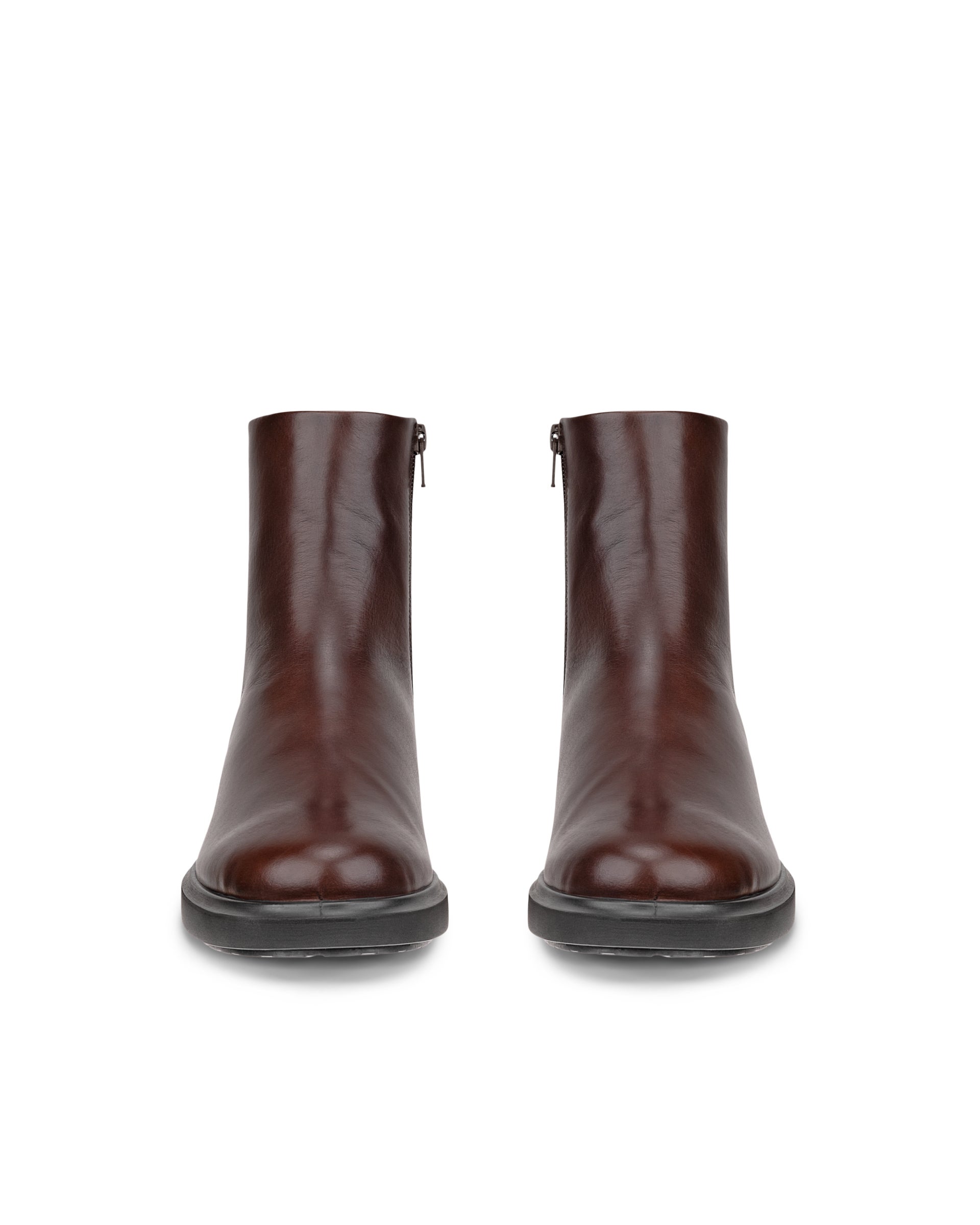 ECCO® Metropole Amsterdam bottines en cuir pour femme - Brun - Front pair