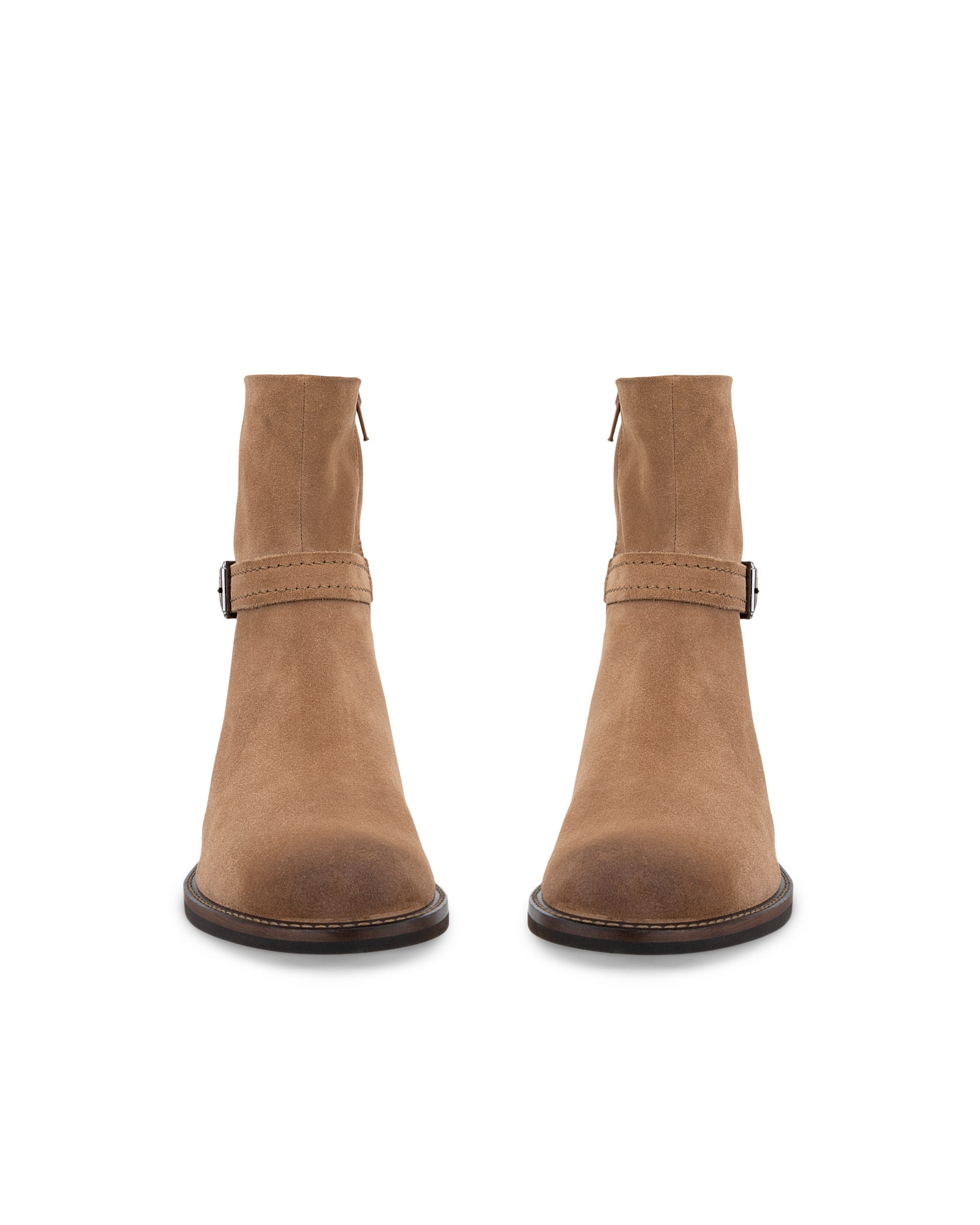 Women's ECCO® SARTORELLE 25 Suede Ankle Boot - Brown - Outside