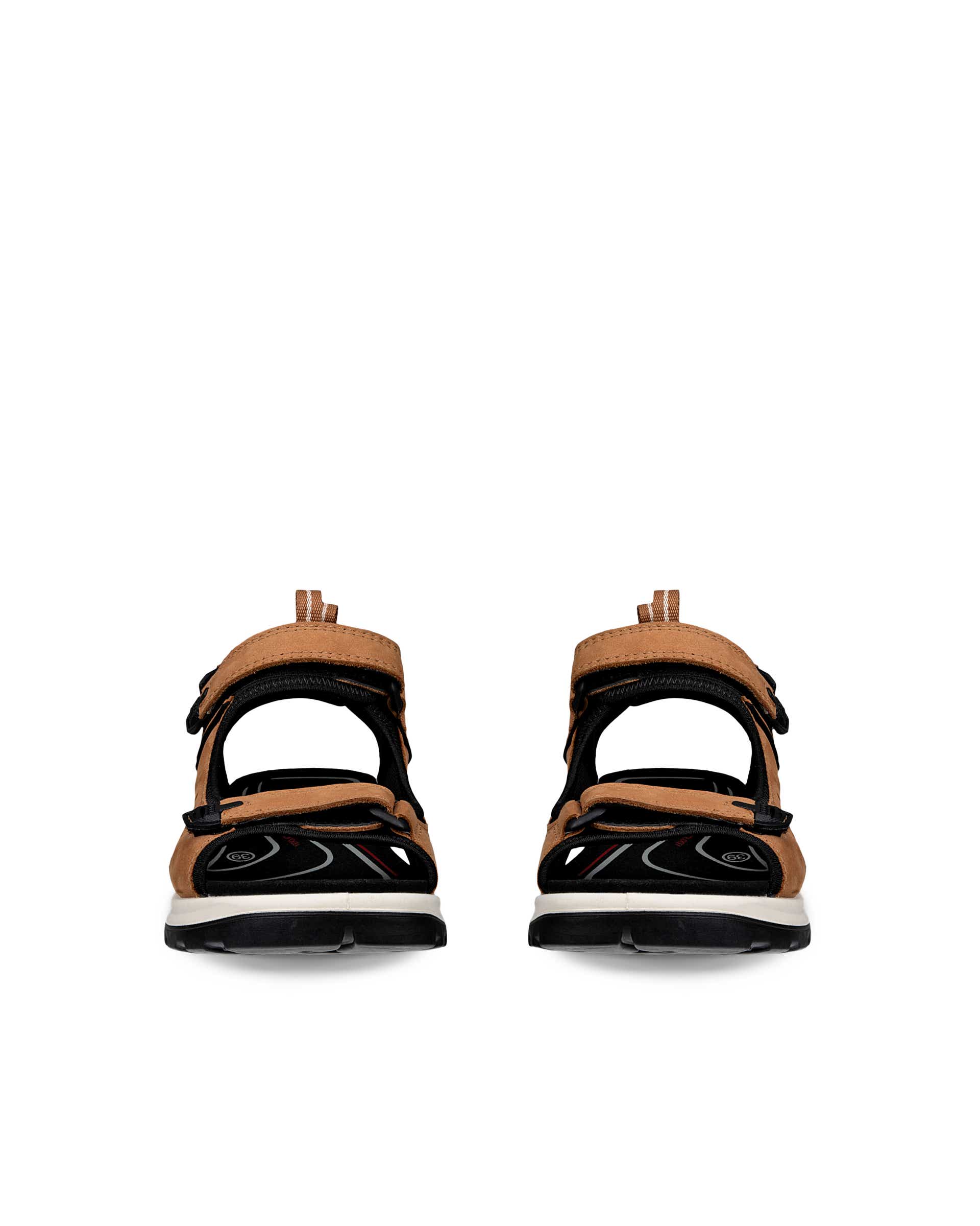 ECCO® Offroad Damen Trekkingsandale aus Nubukleder - Braun - Front pair