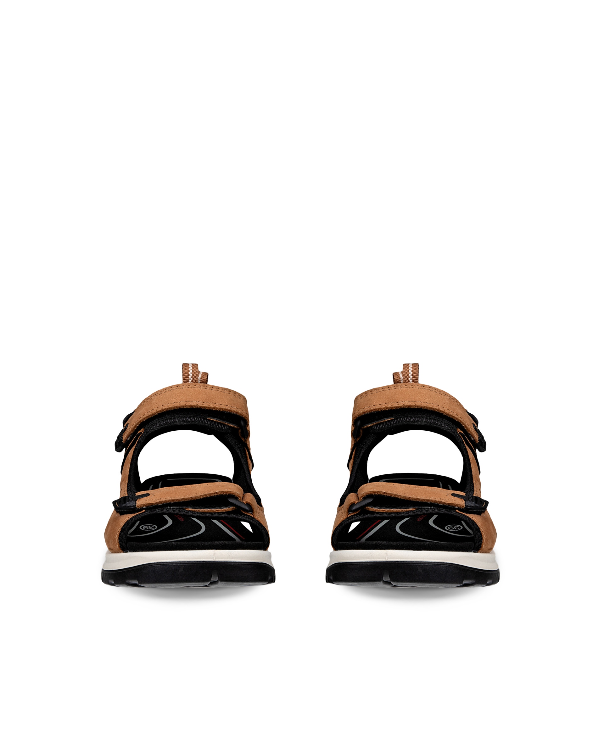 ECCO® Offroad Damen Trekkingsandale aus Nubukleder - Braun - Front pair