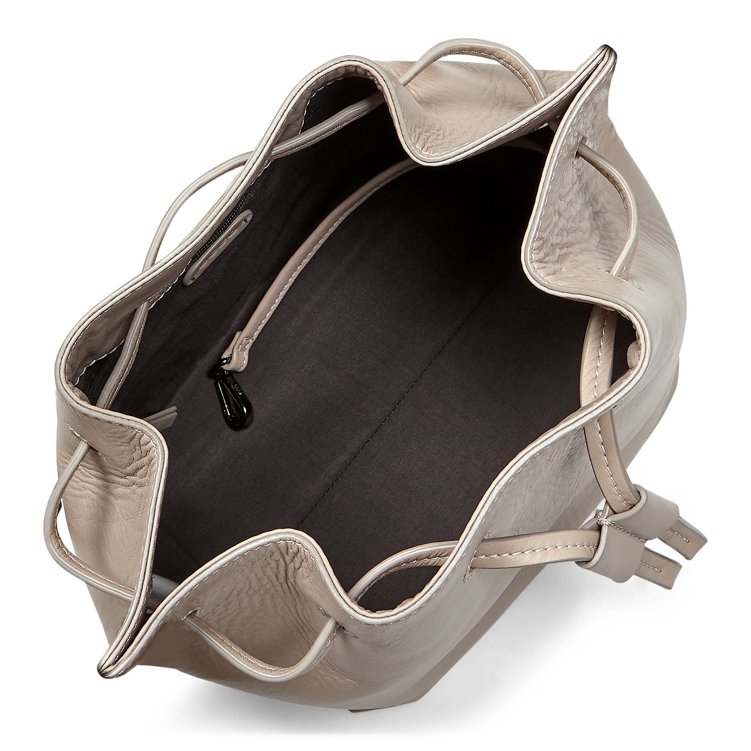 ECCO Sculptured Small Bucket Bag - Pink - Inside