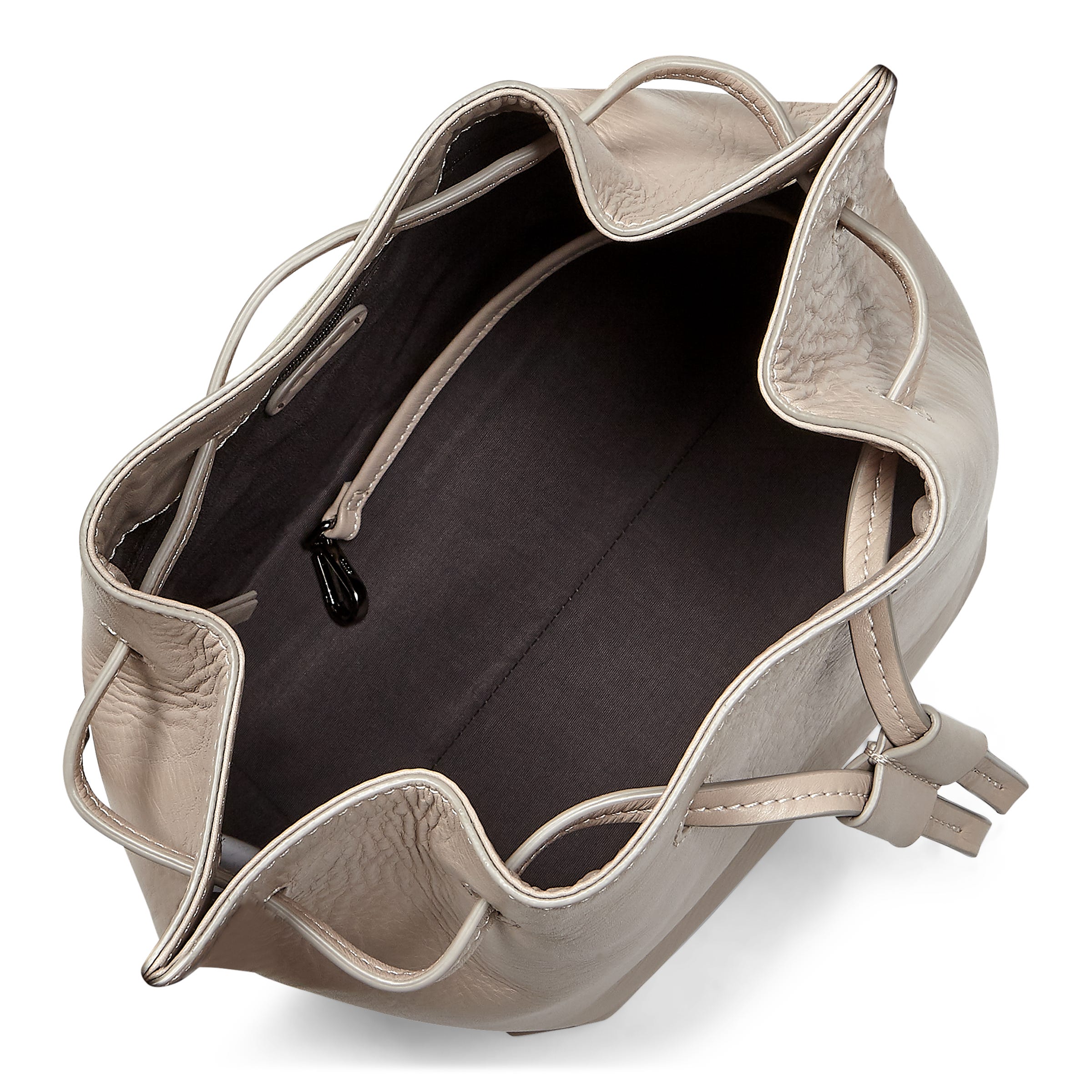 ECCO Sculptured Small Bucket Bag - Pink - Inside