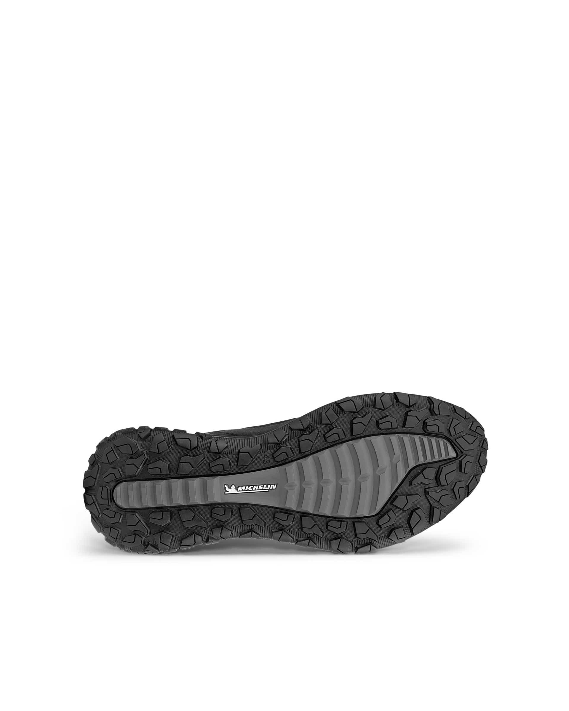 ECCO® Exostrike Kids chaussures de randonnée imperméable de plein air mi-hautes en nubuck pour enfant - Noir - Sole