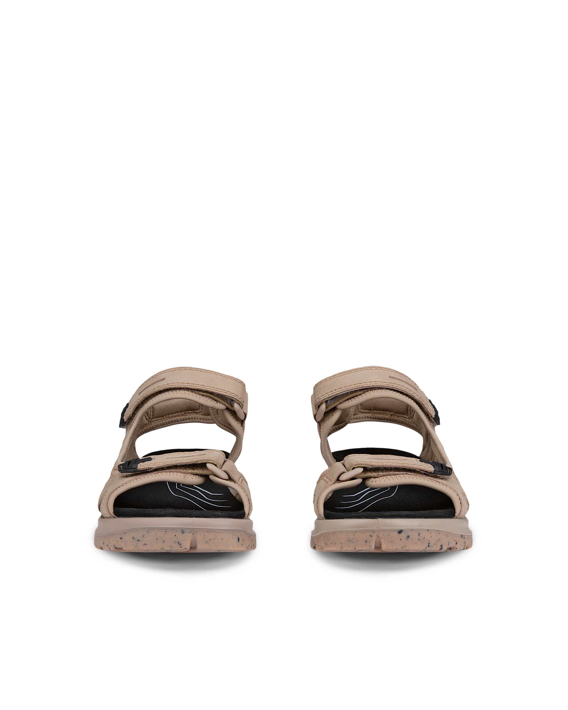 ECCO® Offroad Damen Trekkingsandale aus Nubukleder - Beige - Front pair