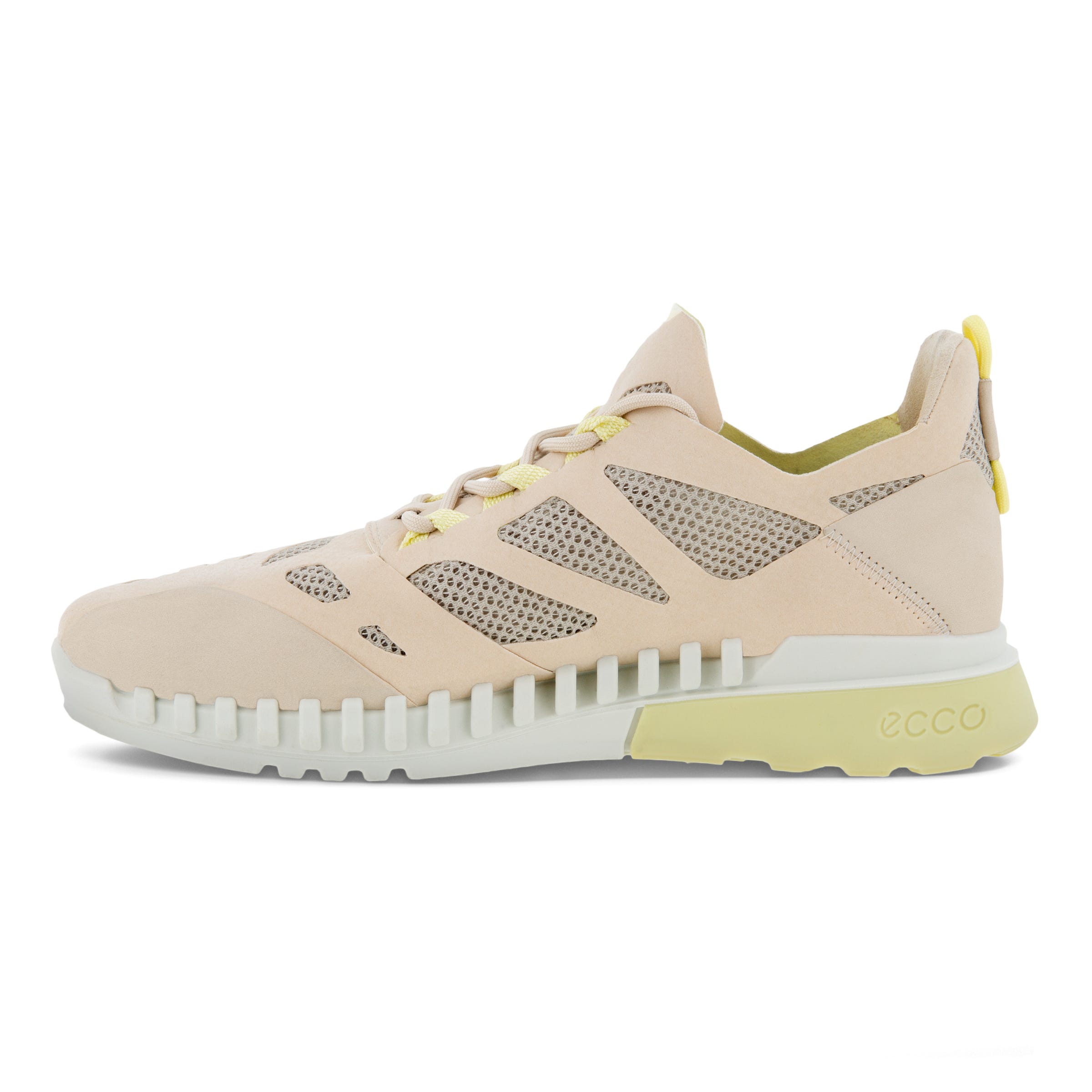 Women's ECCO® Zipflex Outdoor Sneaker - Beige - Inside