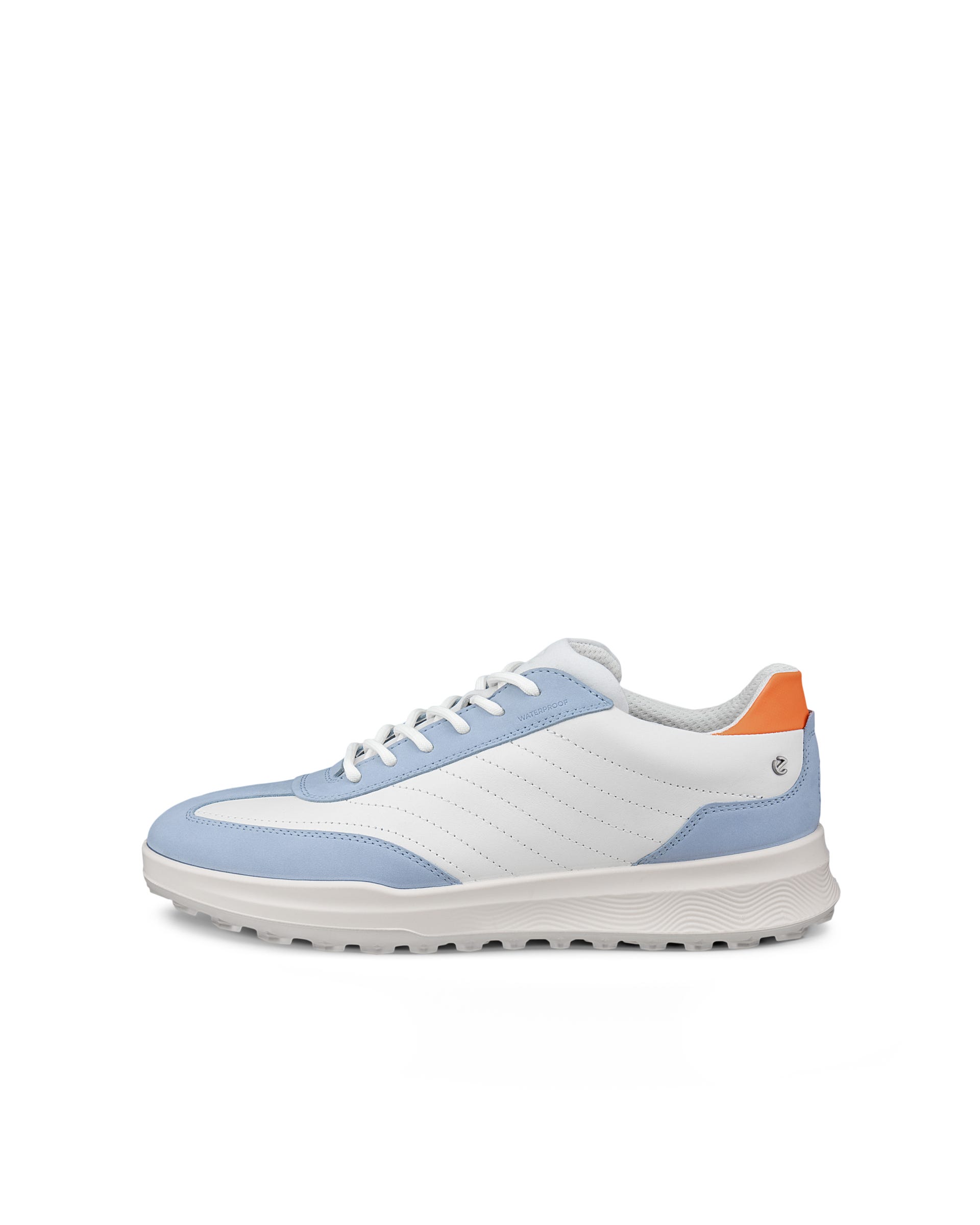 Women's ECCO® GOLF STREET VIBE Leather Waterproof Golf Shoe - White - Outside