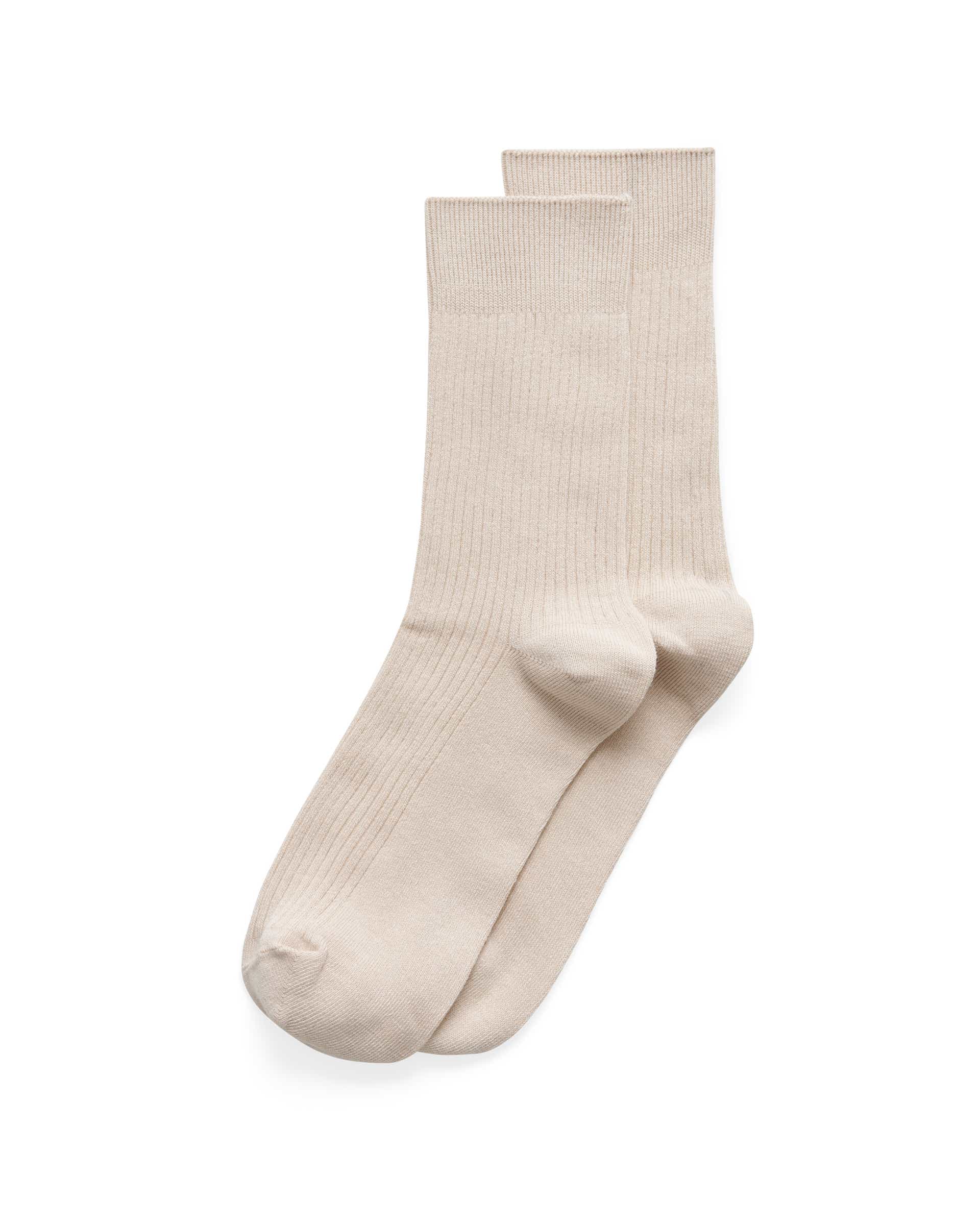 Meias caneladas mulher ECCO® CLASSIC RIB - Bege - Main