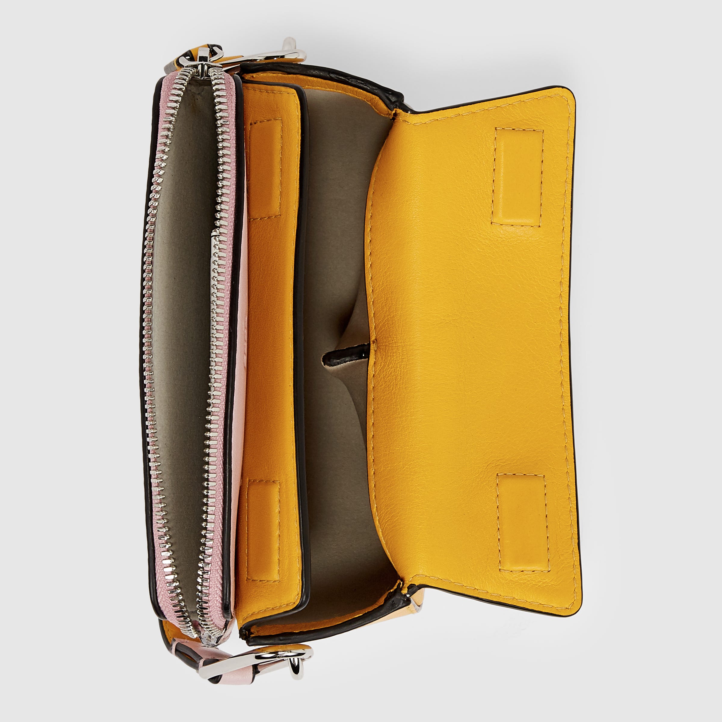 ECCO® E-Spot Leather Saddle Bag - Yellow - Birdeye