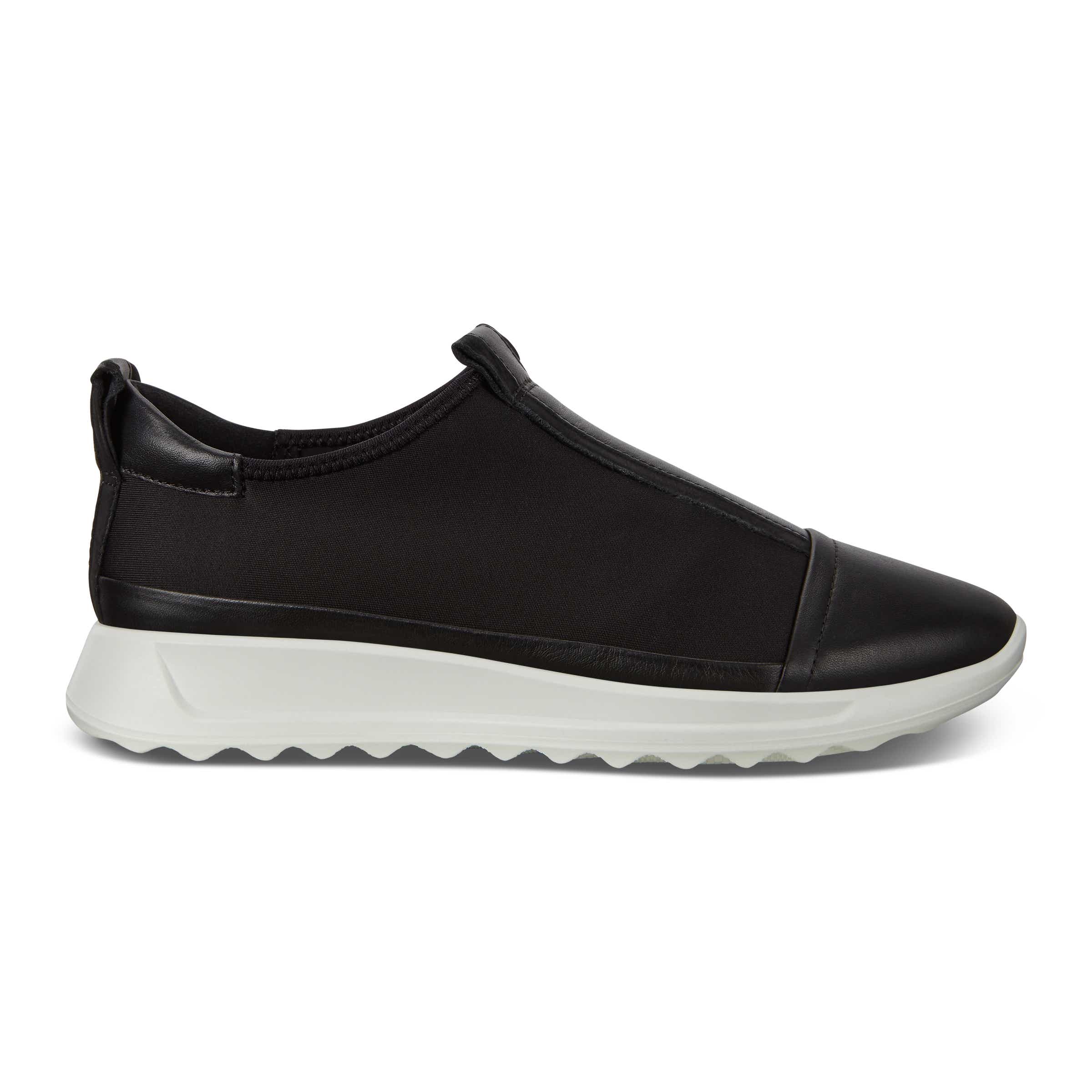 ECCO Flexure Runner ウィメンズ レザースニーカー - ブラック - Outside