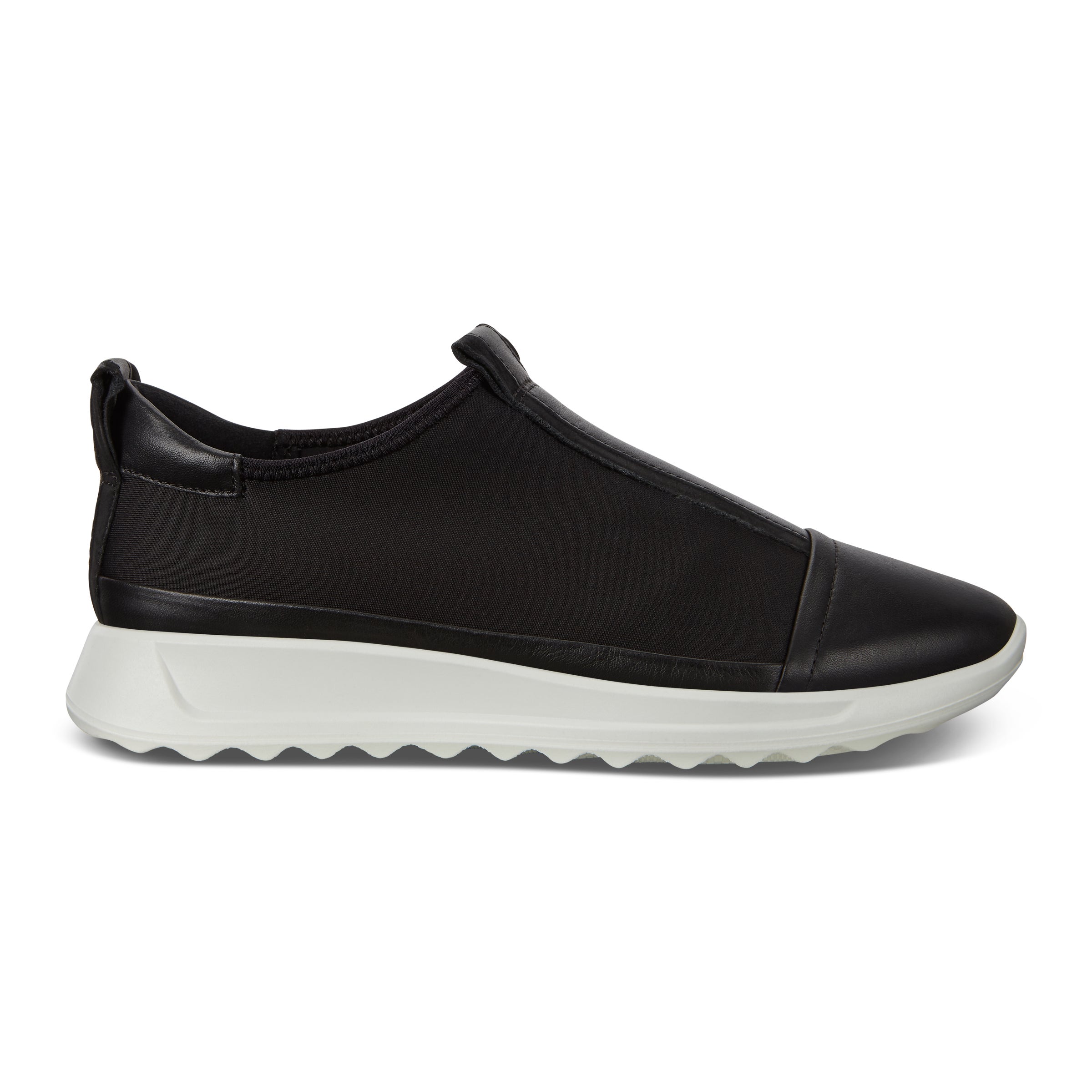 ECCO Flexure Runner ウィメンズ レザースニーカー - ブラック - Outside