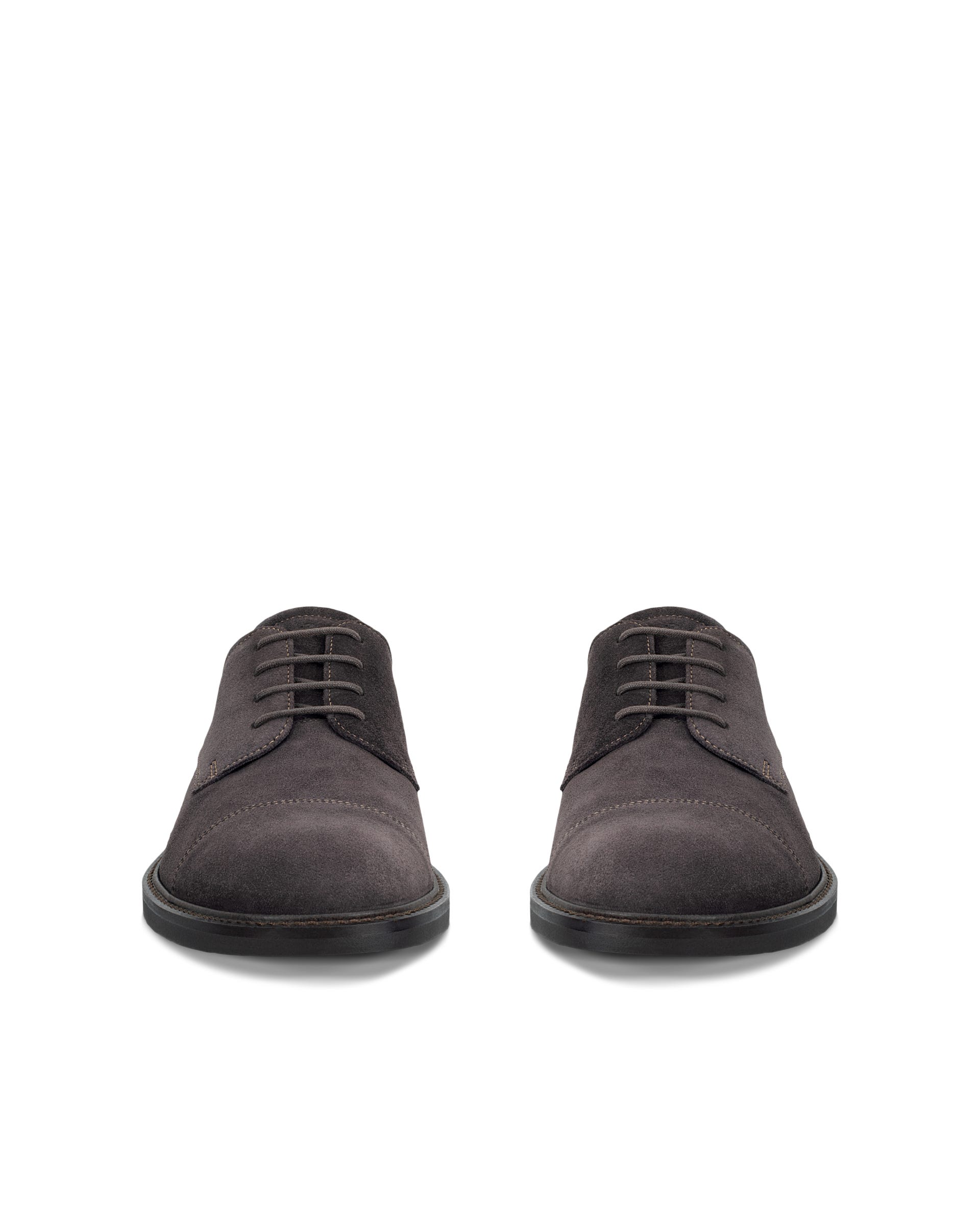 Men's ECCO® METROPOLE PRAGUE Suede Derby Shoe - Brown - Outside