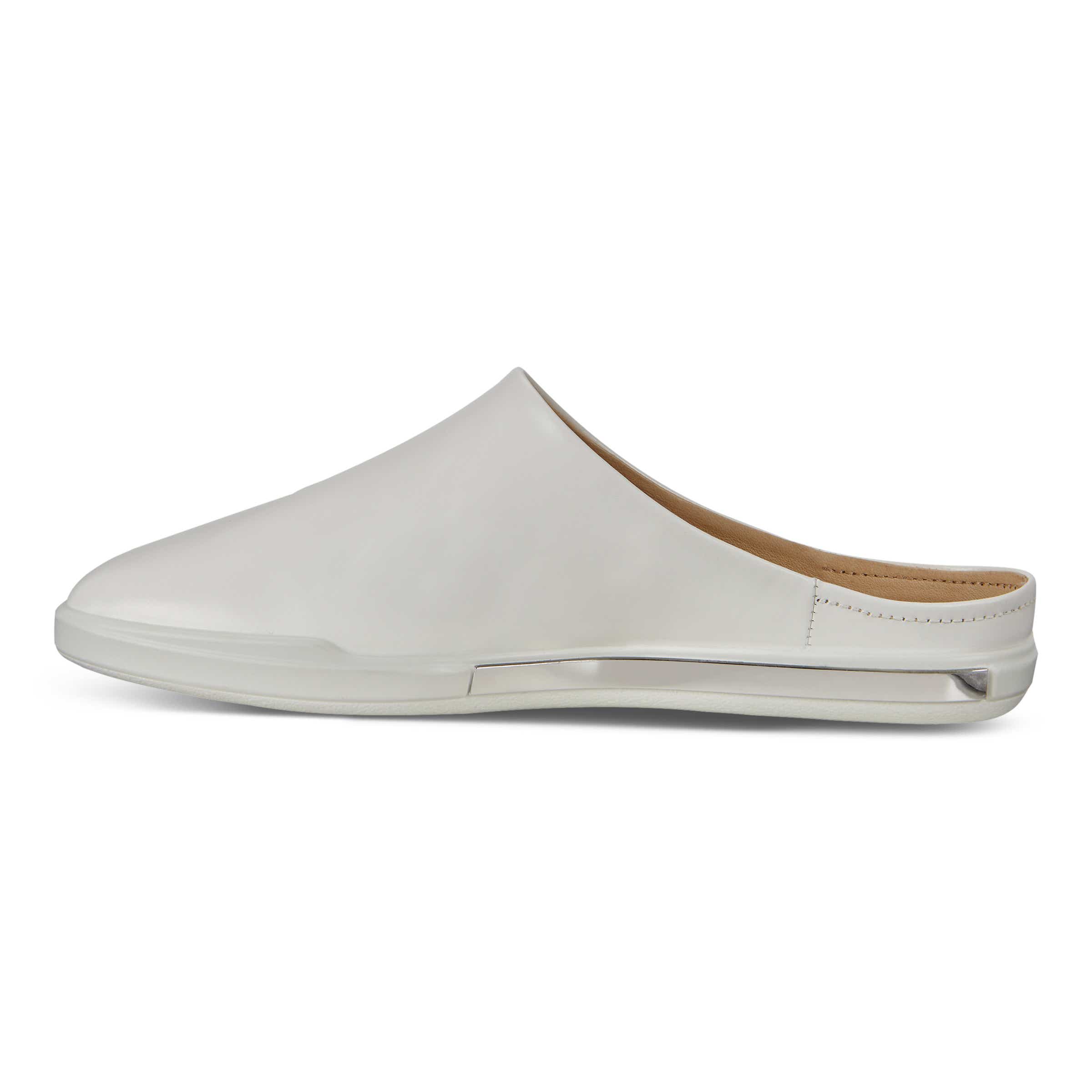 ECCO Simpil II Women's Ballerina Mules - White - Inside